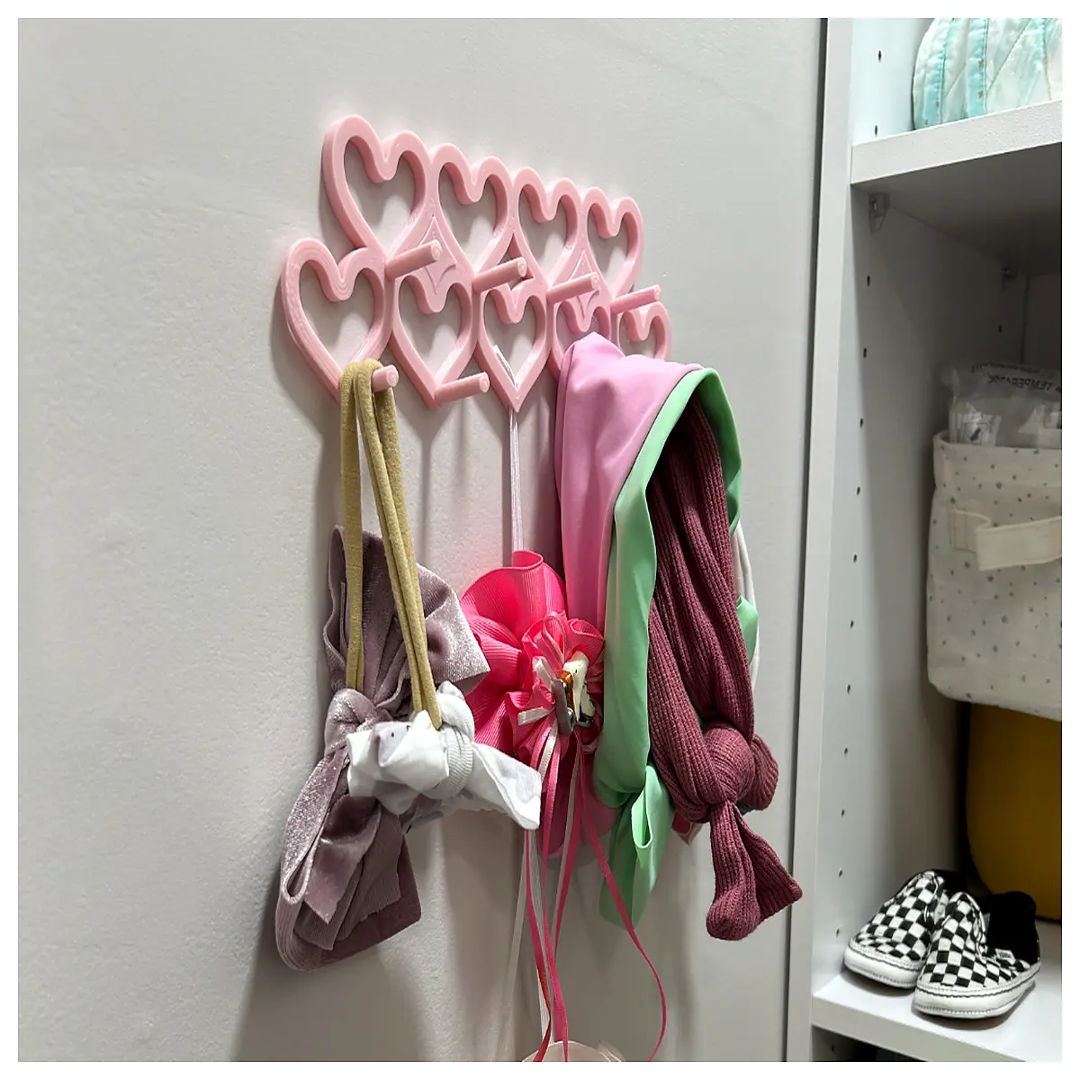 shaped headband holder organizer for bathroom vanity storage cute hair accessory rack hook