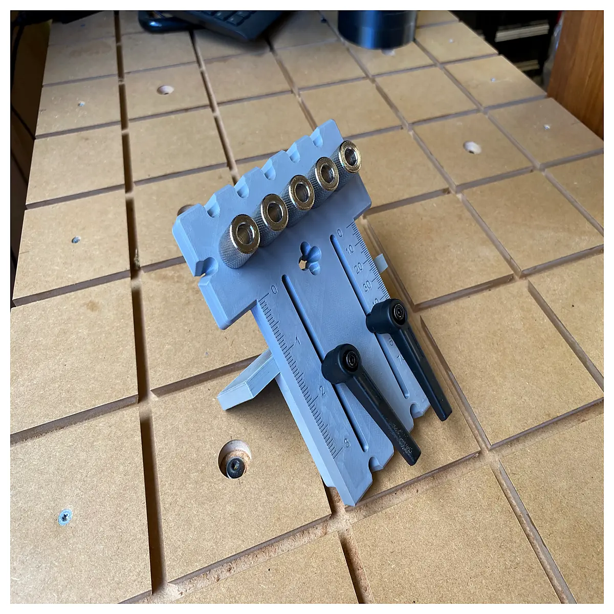 adjustable dowel jig set metric woodworking clamp fixture for precise alignment