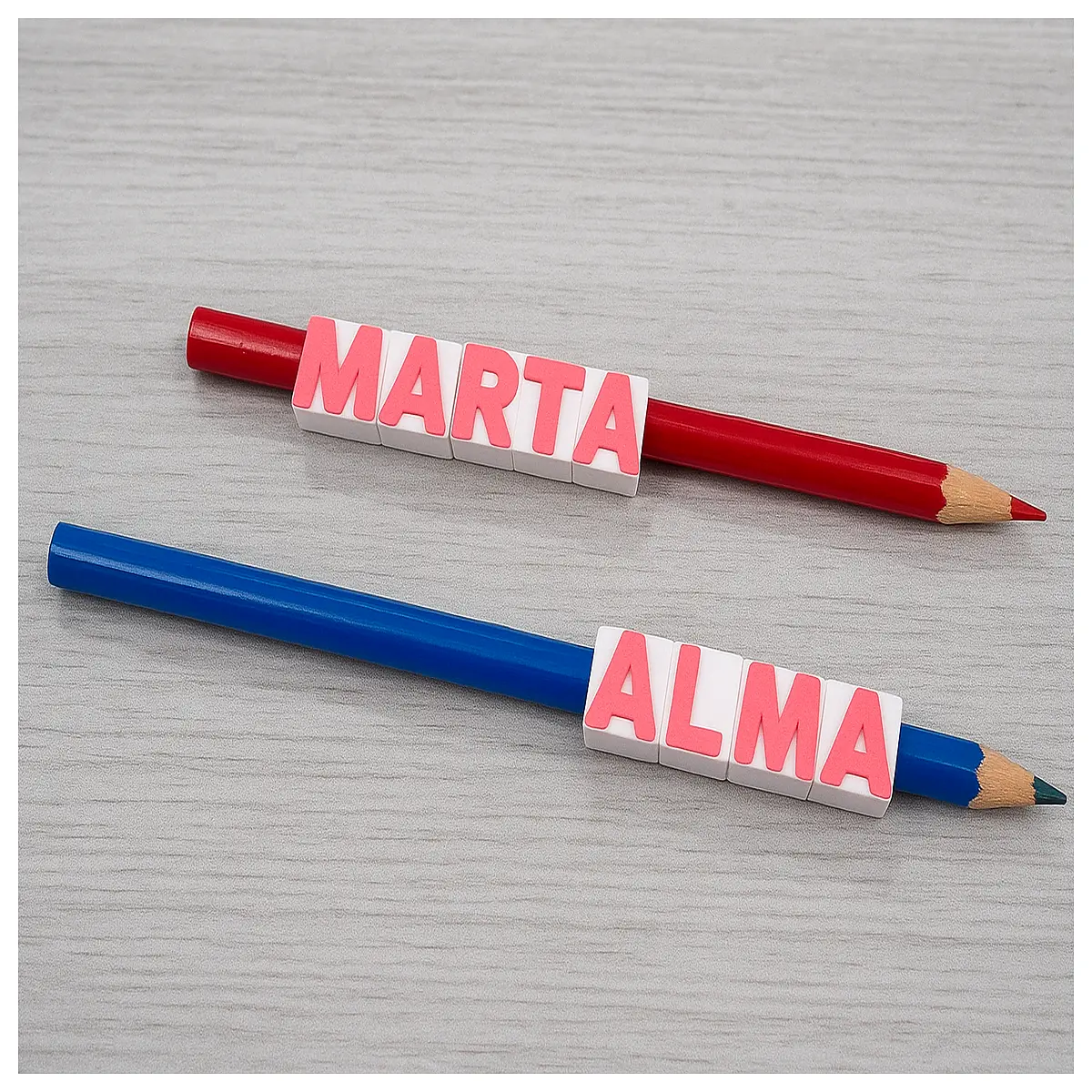 pencil alphabet complete label set for kids learning