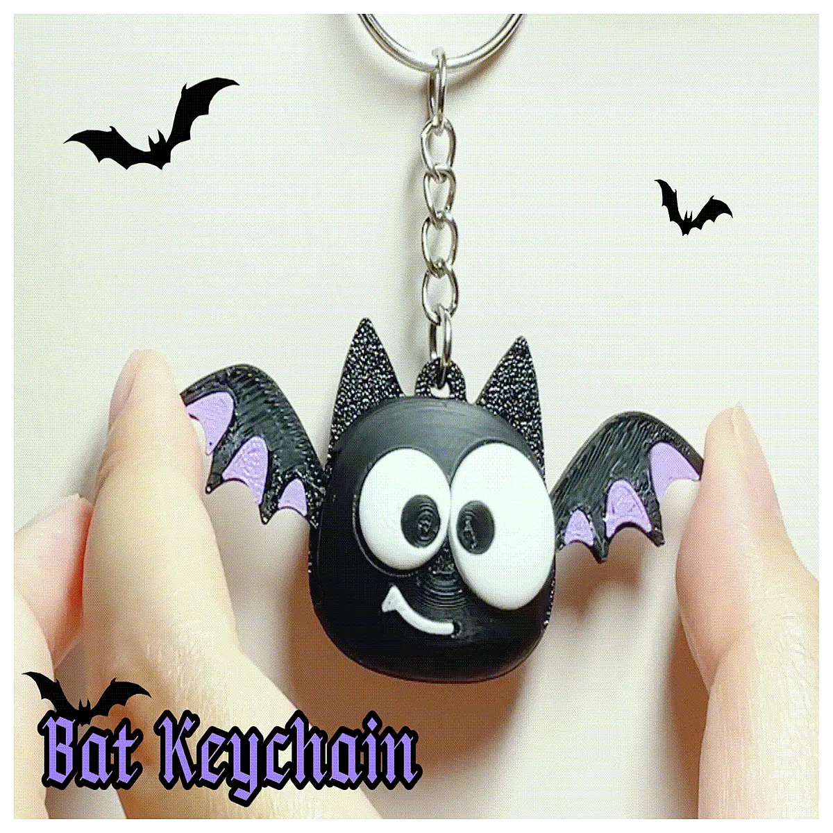 cute bat keychain for women gothic vampire charm bag pendant spooky halloween gift cute animal key ring accessory