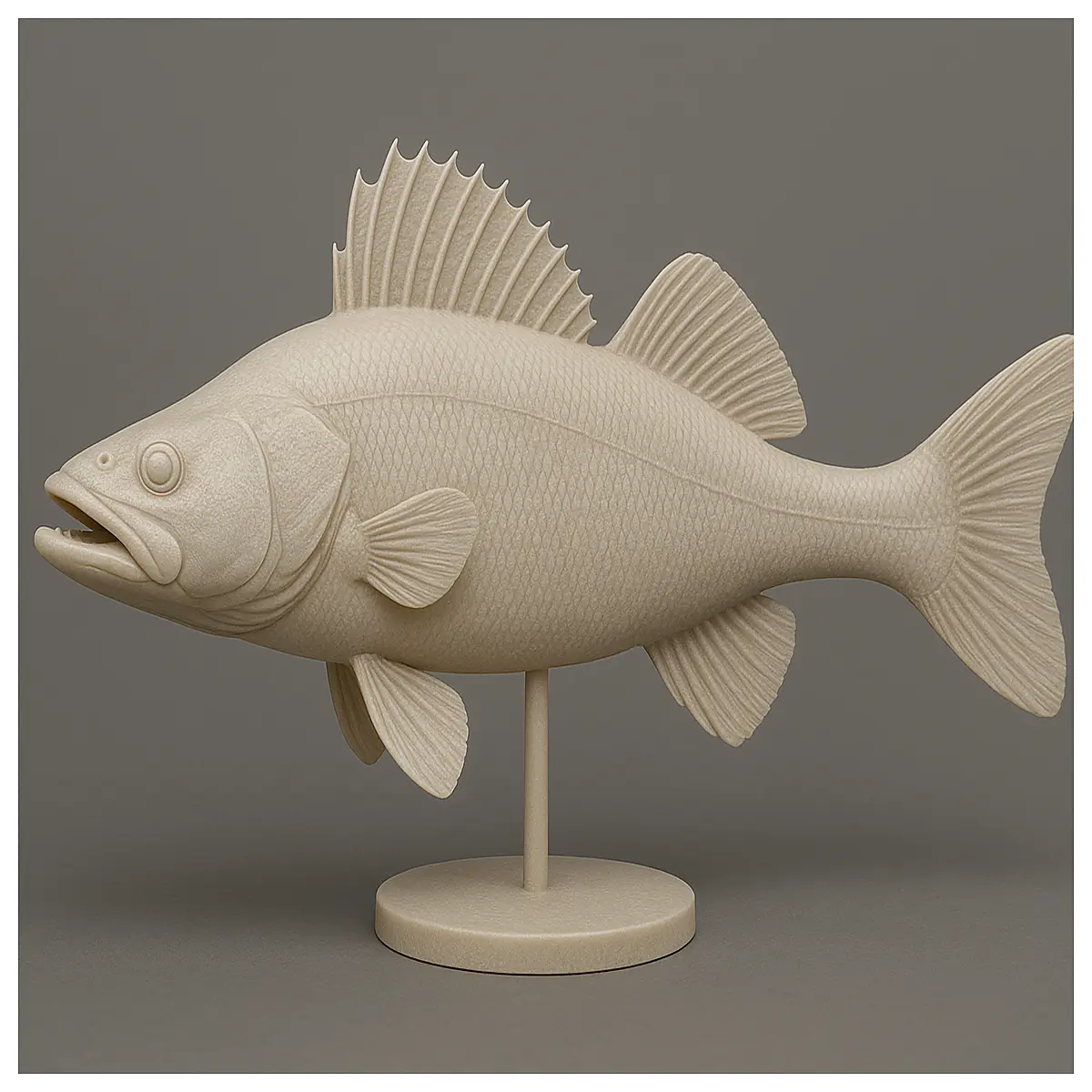 wooden pike fish statue for home decor realistic freshwater predator sculpture rustic lake fishing trophy wall art