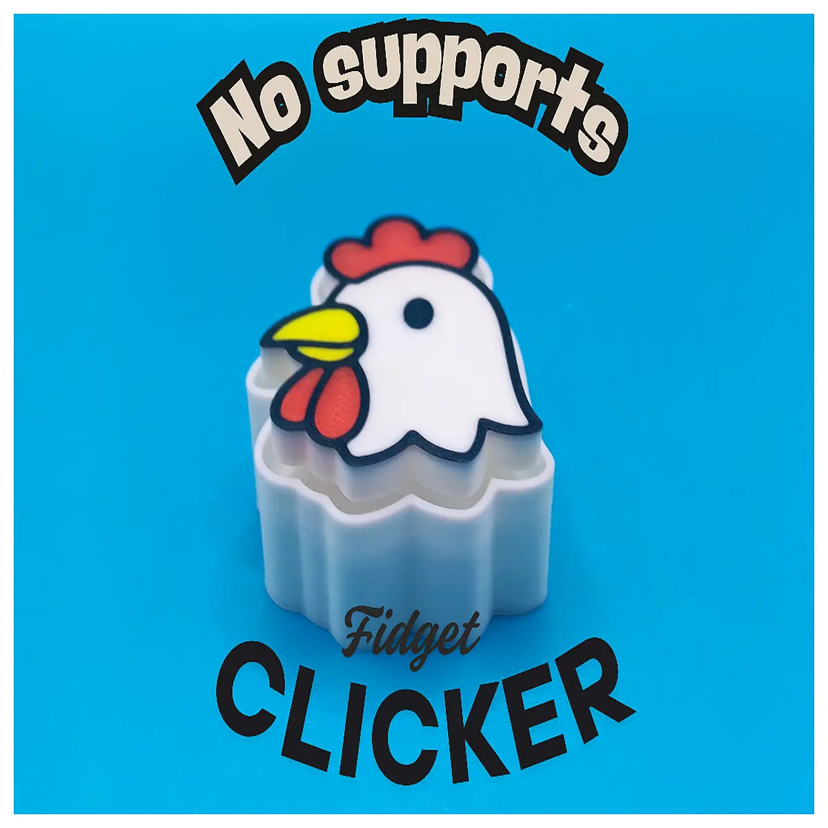 cute chick fidget toy it stress relief clicker anti anxiety pocket gadget for kids adults