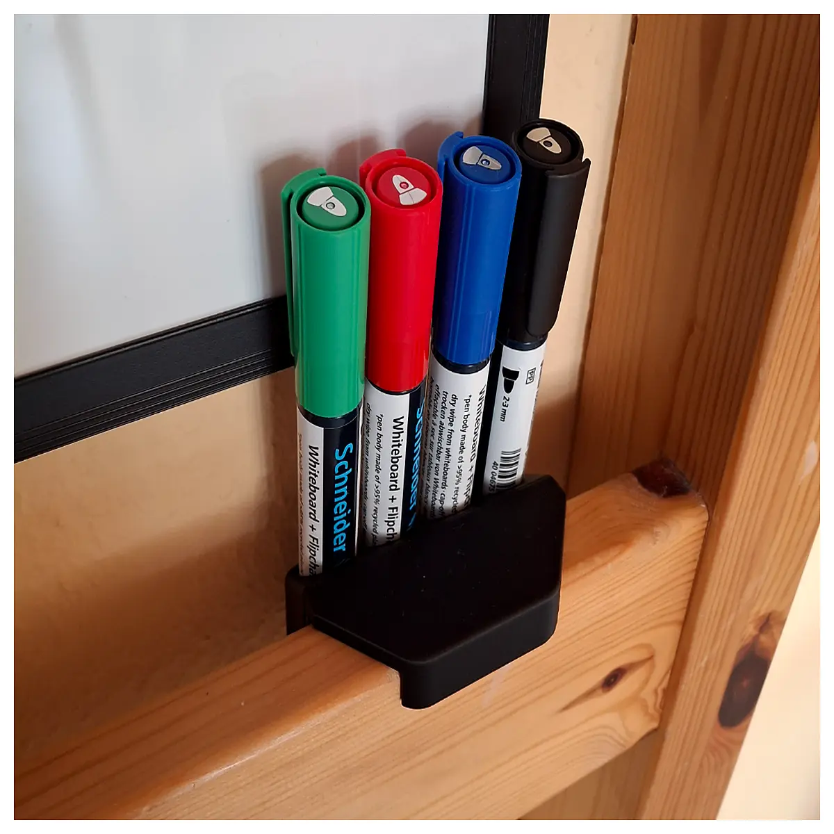 magnetic whiteboard marker holder organizer rack for dry erase pens caps storage desk accessory