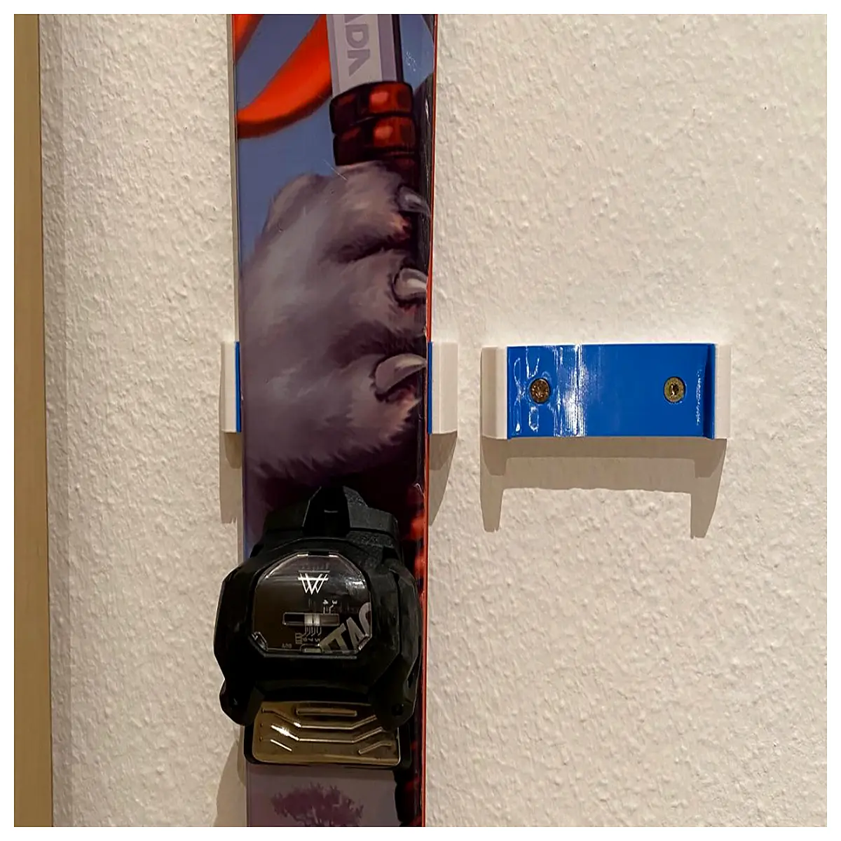 snowboard wall mount rack storage holder for garage home decor hook duty