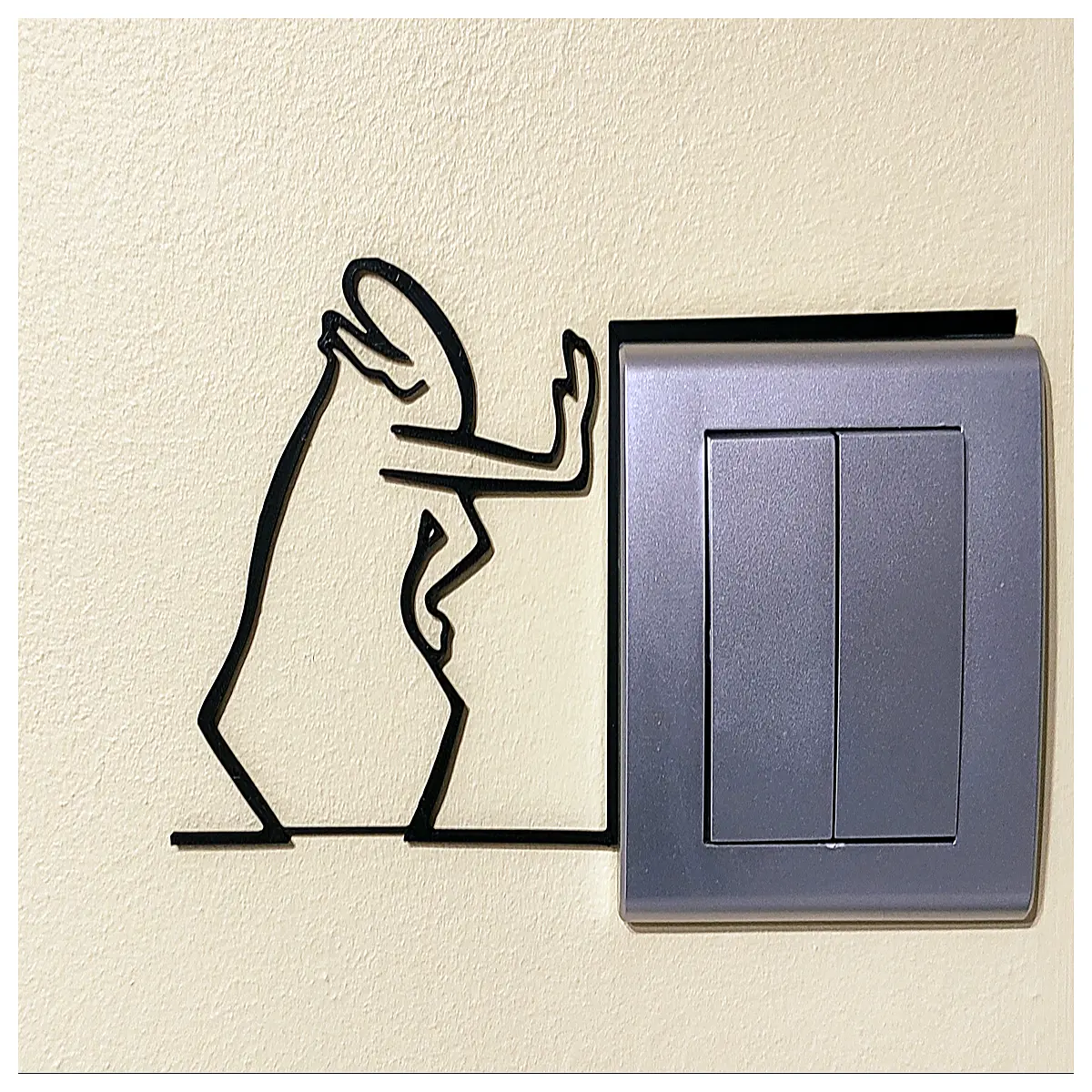funny wall switch cover funny toggle protector humorous home decor quirky handle