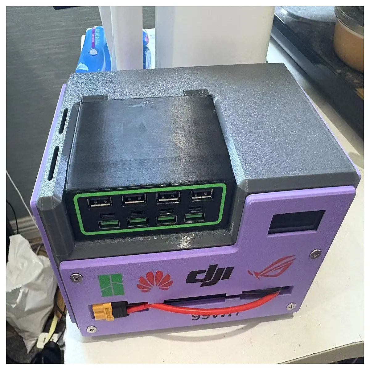 12 port usb charger station fast charging hub for multiple devices simultaneous power bank travel organizer