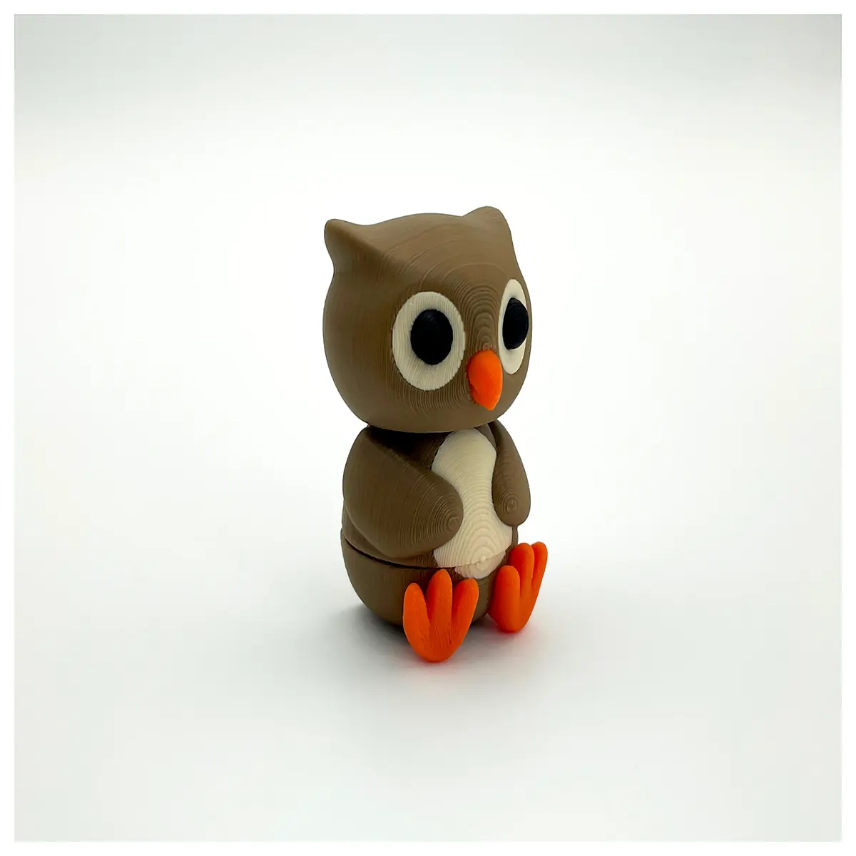 articulated owl toy jointed posable bird plush for kids