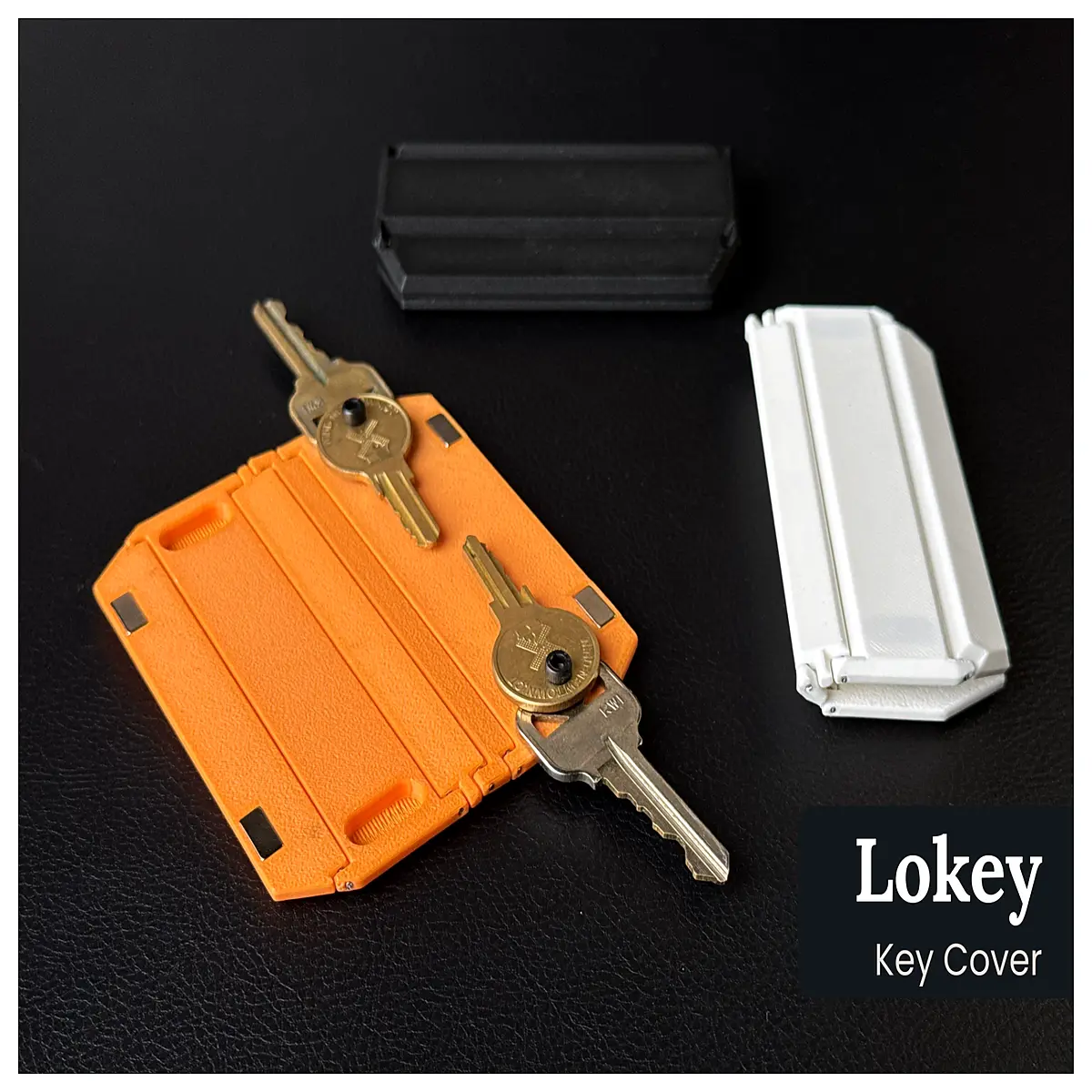lokey silicone key case holder for car keys waterproof protective cover with clip and ring