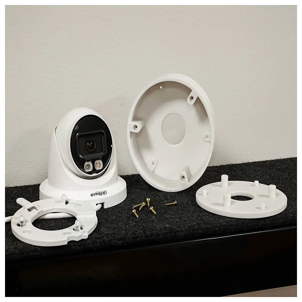 pfa 130 wall mount bracket for ipc hfw series cameras security camera accessories installation hardware