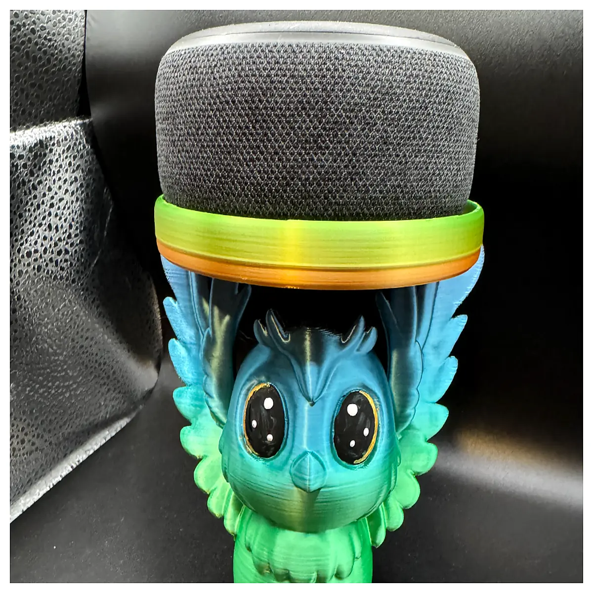 cute owl figurine with tray for jewelry ring holder desktop organizer gift