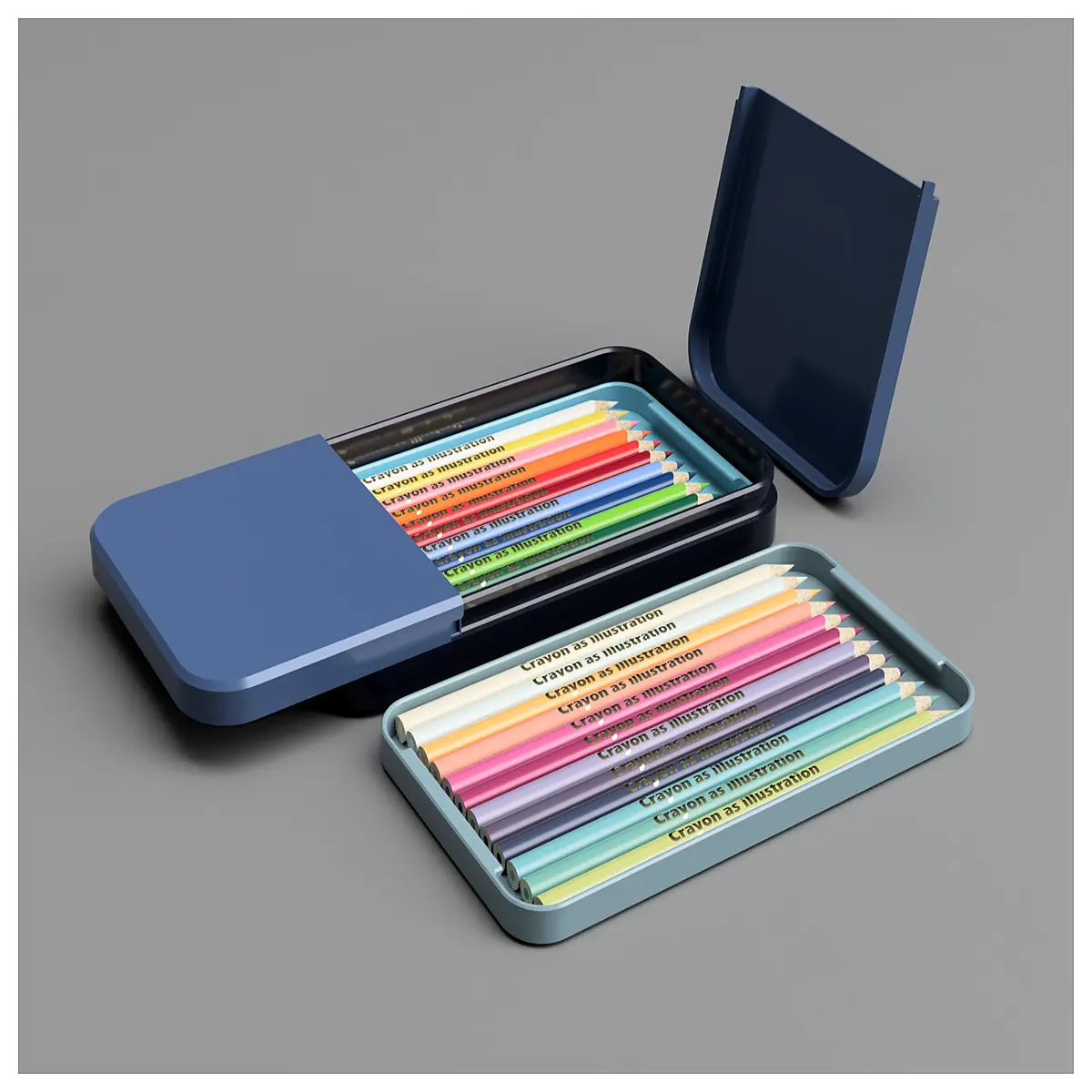 kids crayon and pencil box organizer stationery storage case for school supplies portable art supply holder with compartments