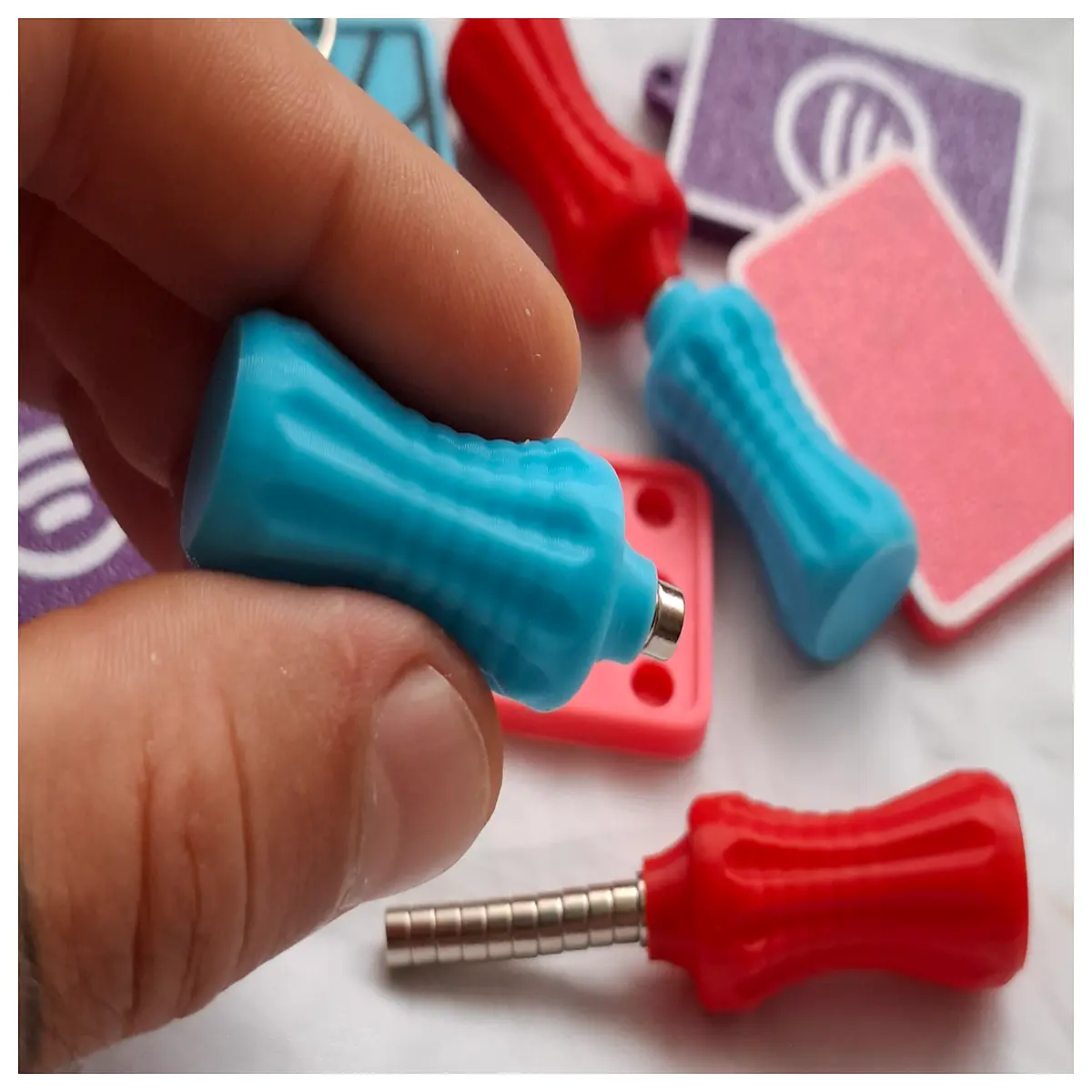 magnetic holder for small magnets magnet organizer tool neodymium storage case