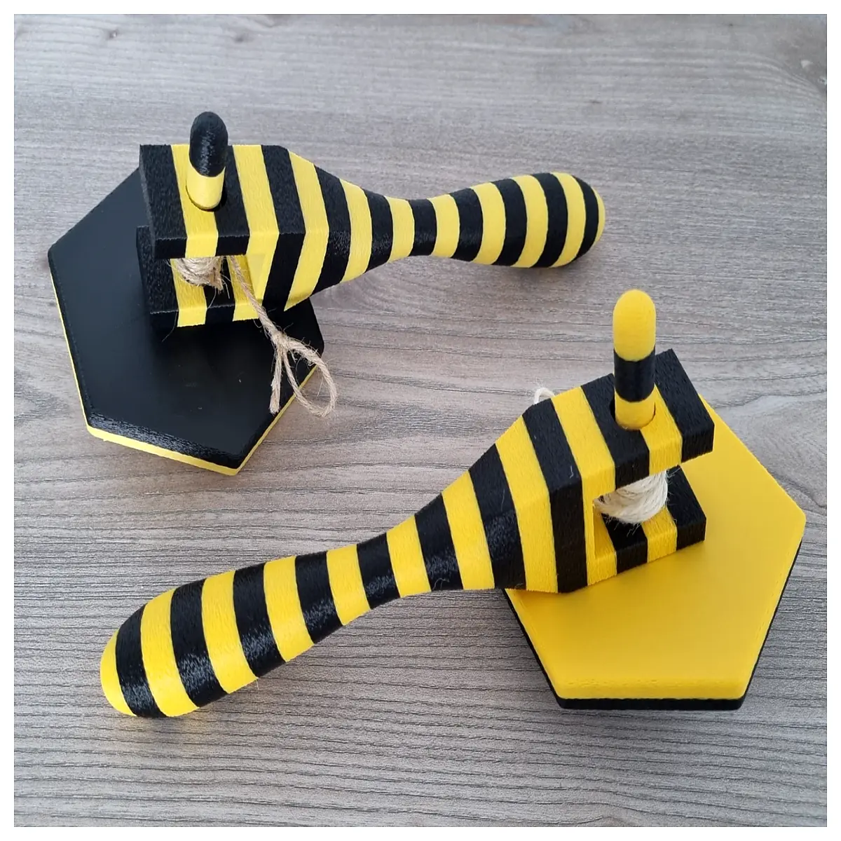 yellow spinning top pull string toy for kids party favors