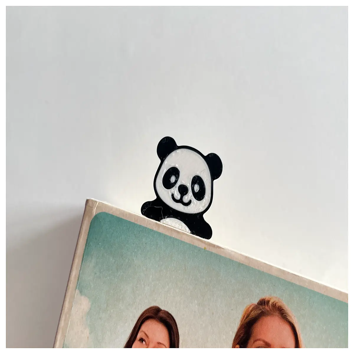 cute panda bookmark for reading soft plush book marker gift
