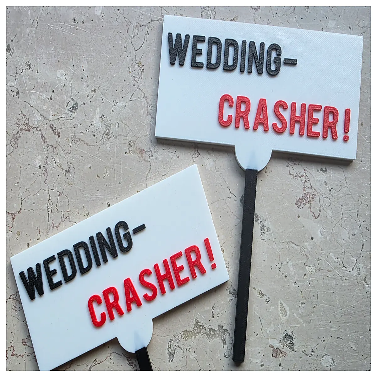 wedding photo props funny unexpected guest surprise prop for bridal shower engagement party decoration