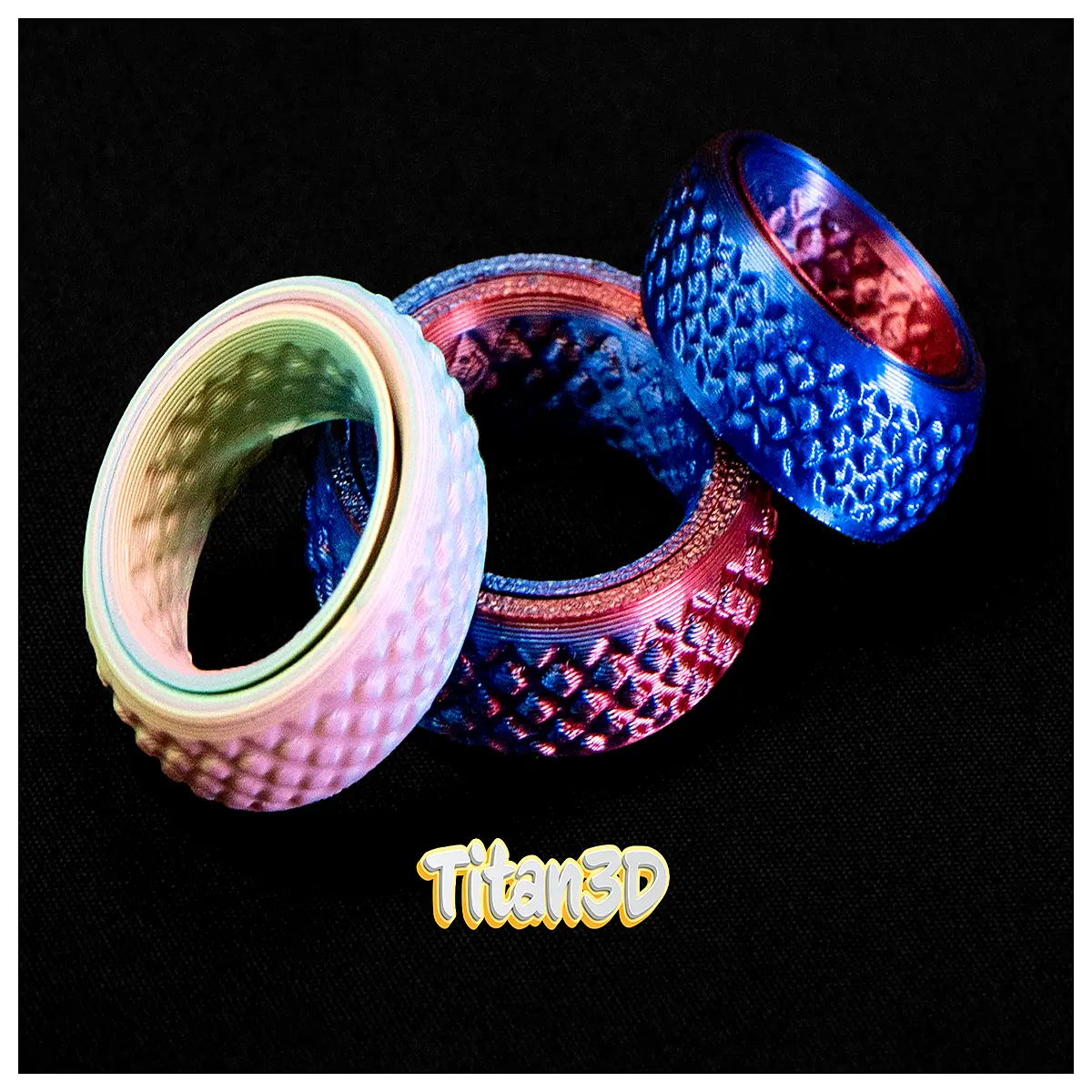 stress relief ring fidget toy silicone squeeze loop anti anxiety sensory tool for adults kids aid