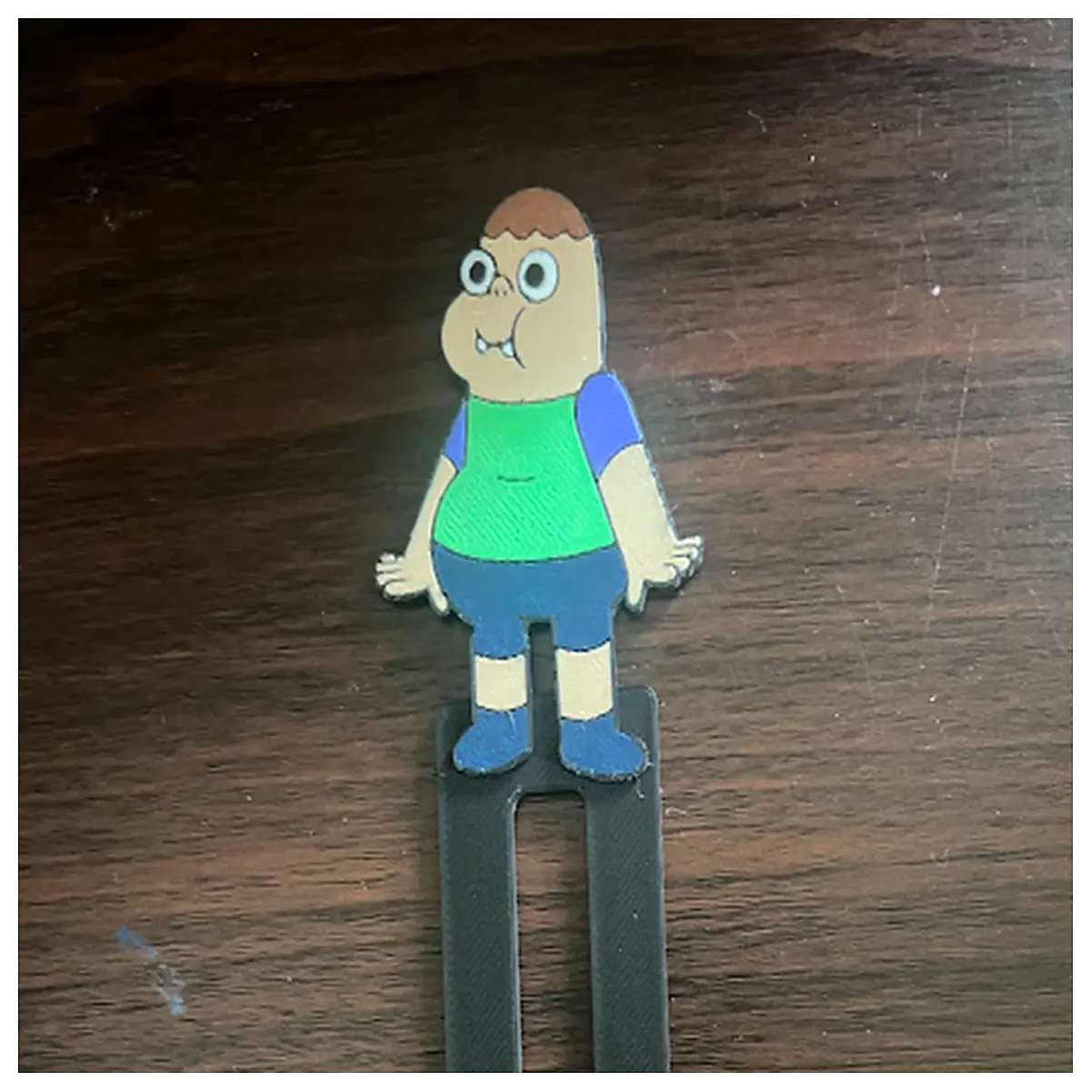 clarence bookmark cute cartoon character clip for reading lovers