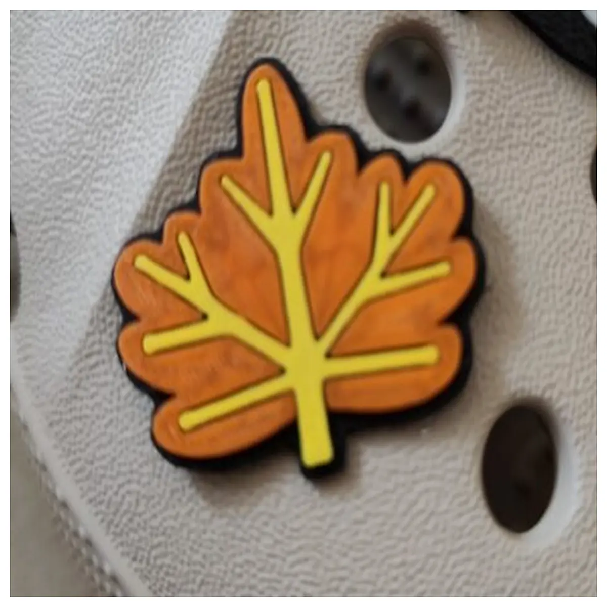 maple leaf clog charms for diy shoe clips decorative wooden wood sandals accessories cute resin pin