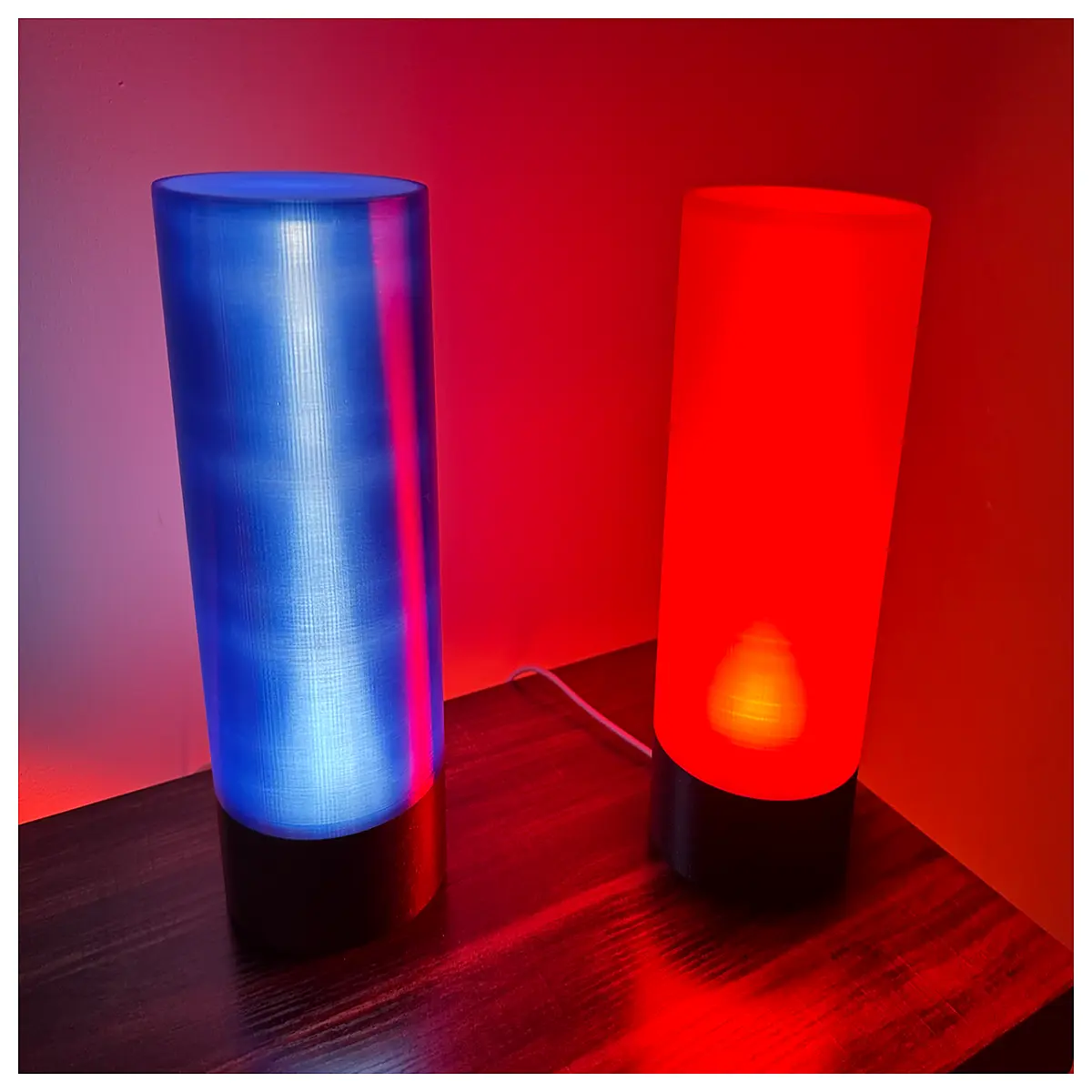 cylindrical strip ambient mood lighting for bedroom home decor