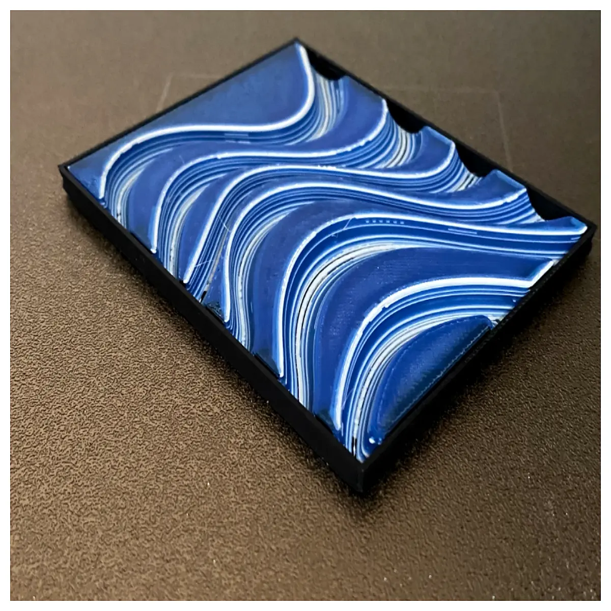 ocean wave coasters set multi color silicone non slip drink mats for home bar table decor waterproof trivets