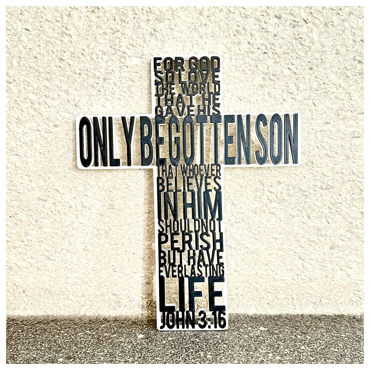 john 3 16 cross necklace christian faith jewelry men women bible verse pendant stainless steel