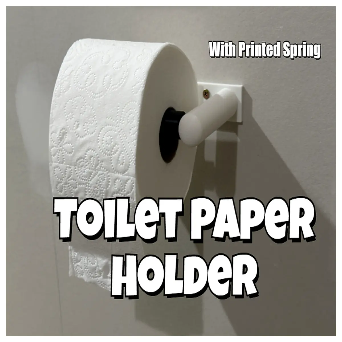 spring loaded toilet paper holder wall mount bathroom tissue dispenser duty roll