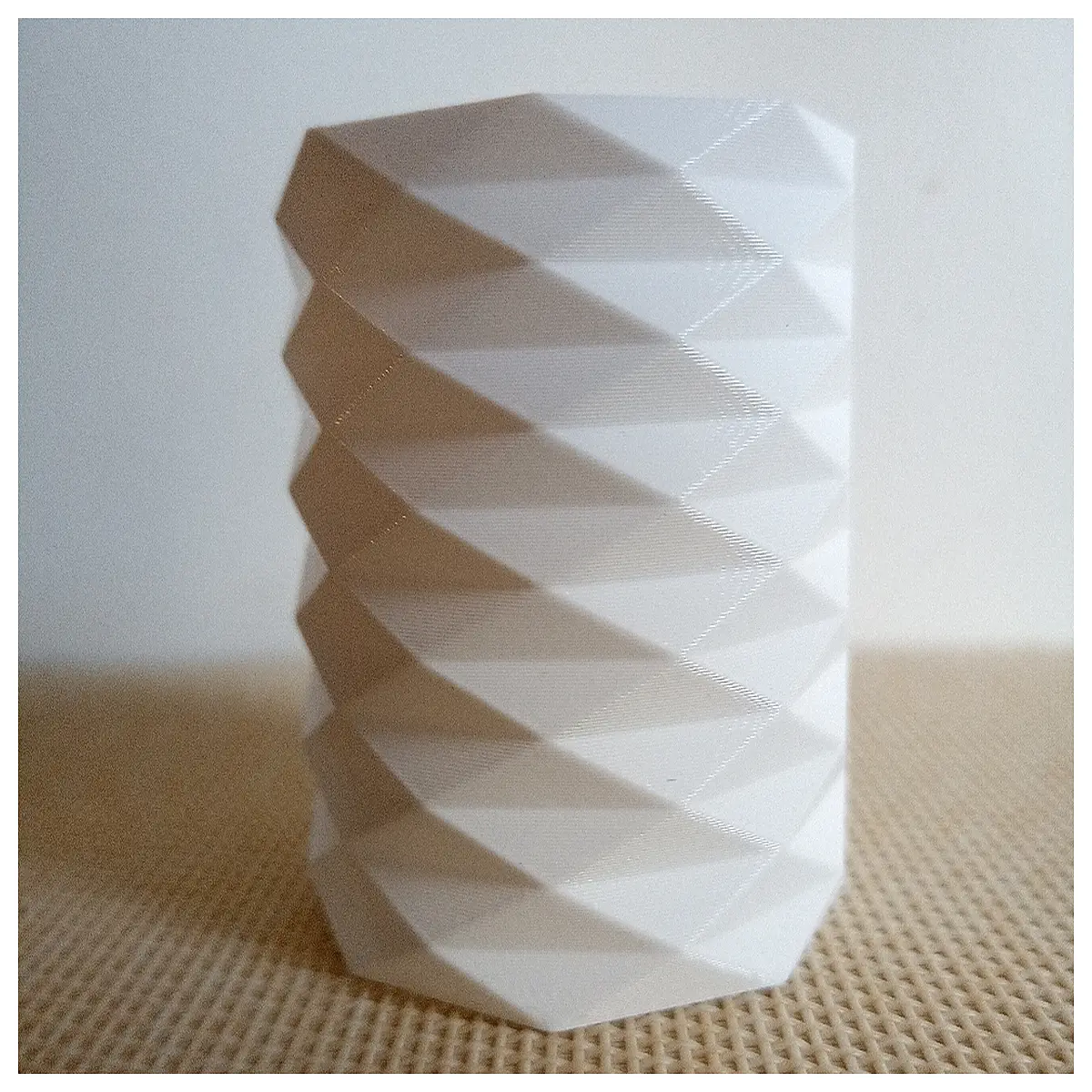 modern geometric ceramic vase pen holder planter for desk office decor