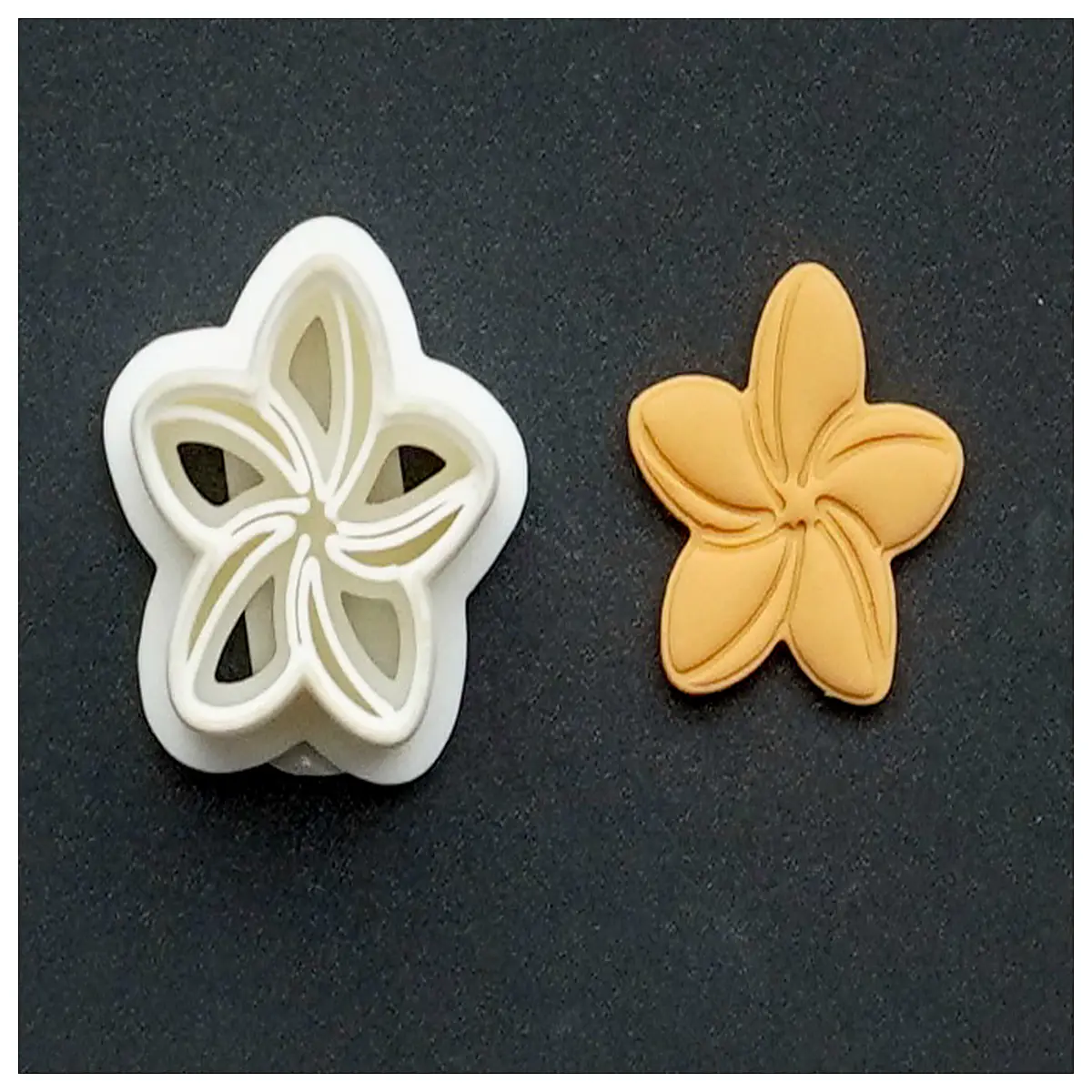monoi flower resin clay earrings polymer art jewelry making diy stamping tool