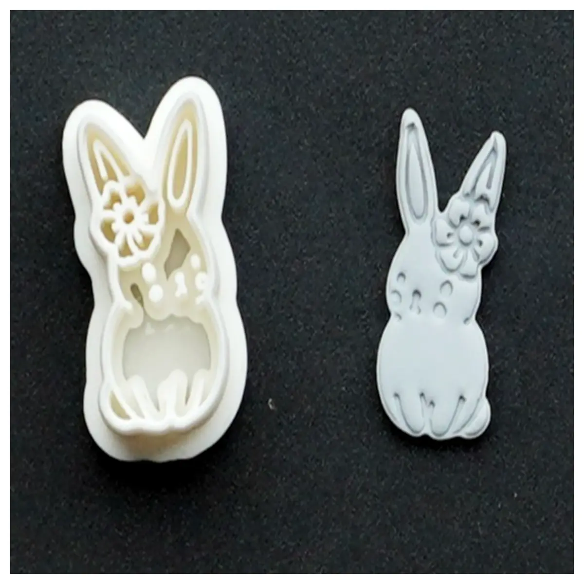 easter bunny clay earrings polymer cutout diy craft jewelry handmade spring holiday accessories cute animal charm