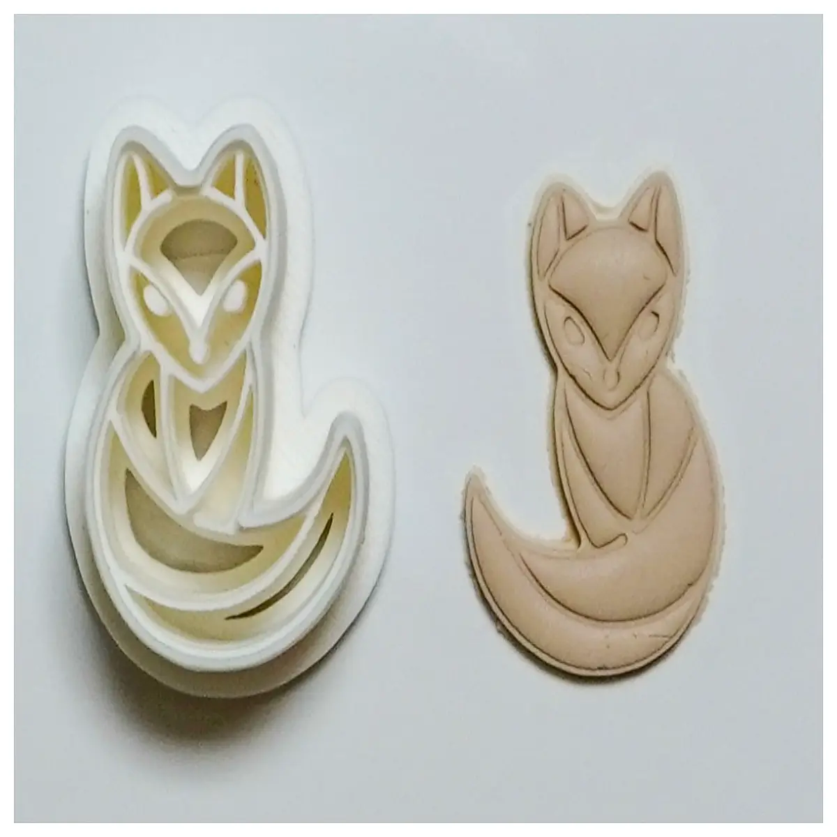 abstract fox polymer clay cutter jewelry making tools pendant earring stamping diy craft supplies