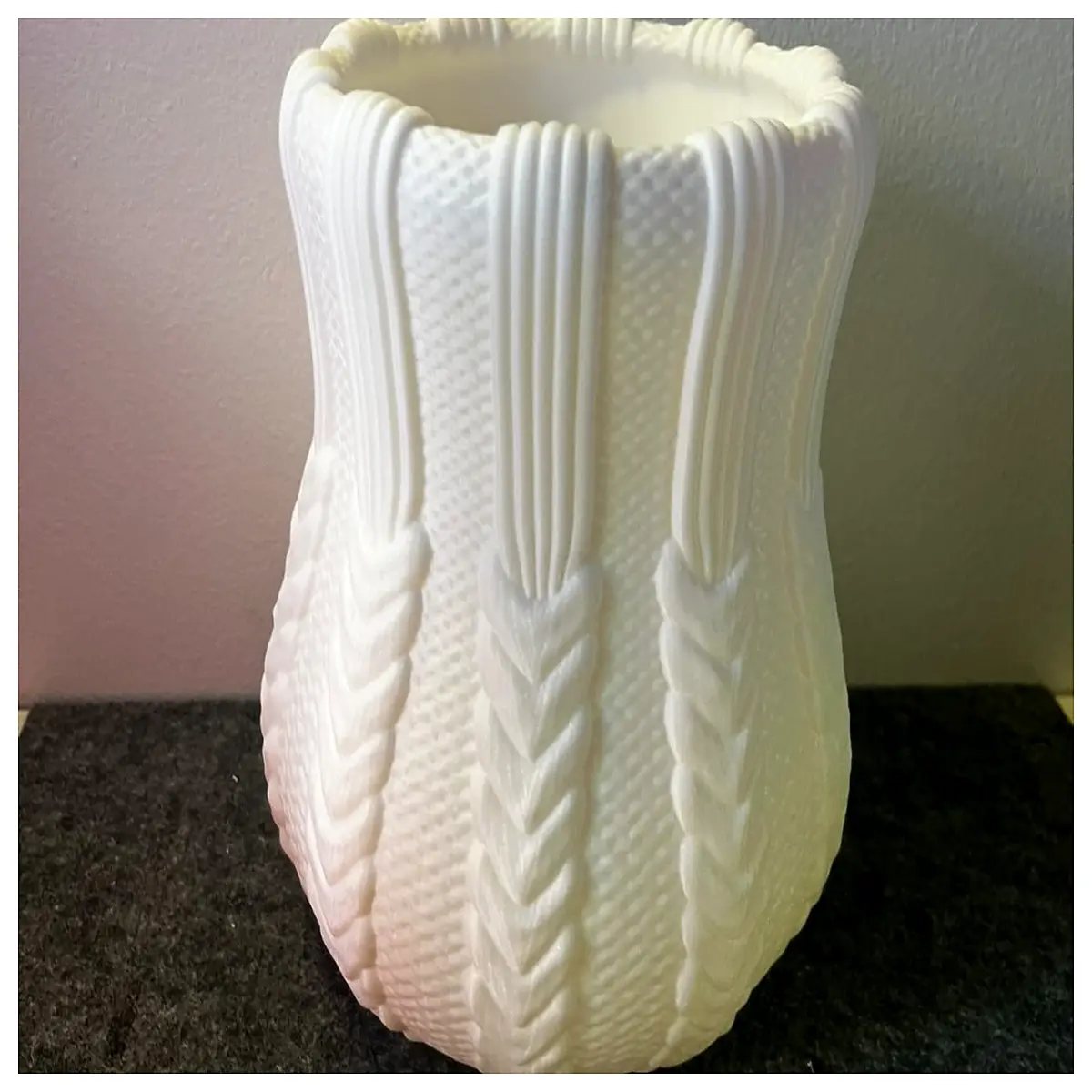 knitted texture vase printed home decor modern ceramic flower pot for living room table centerpiece