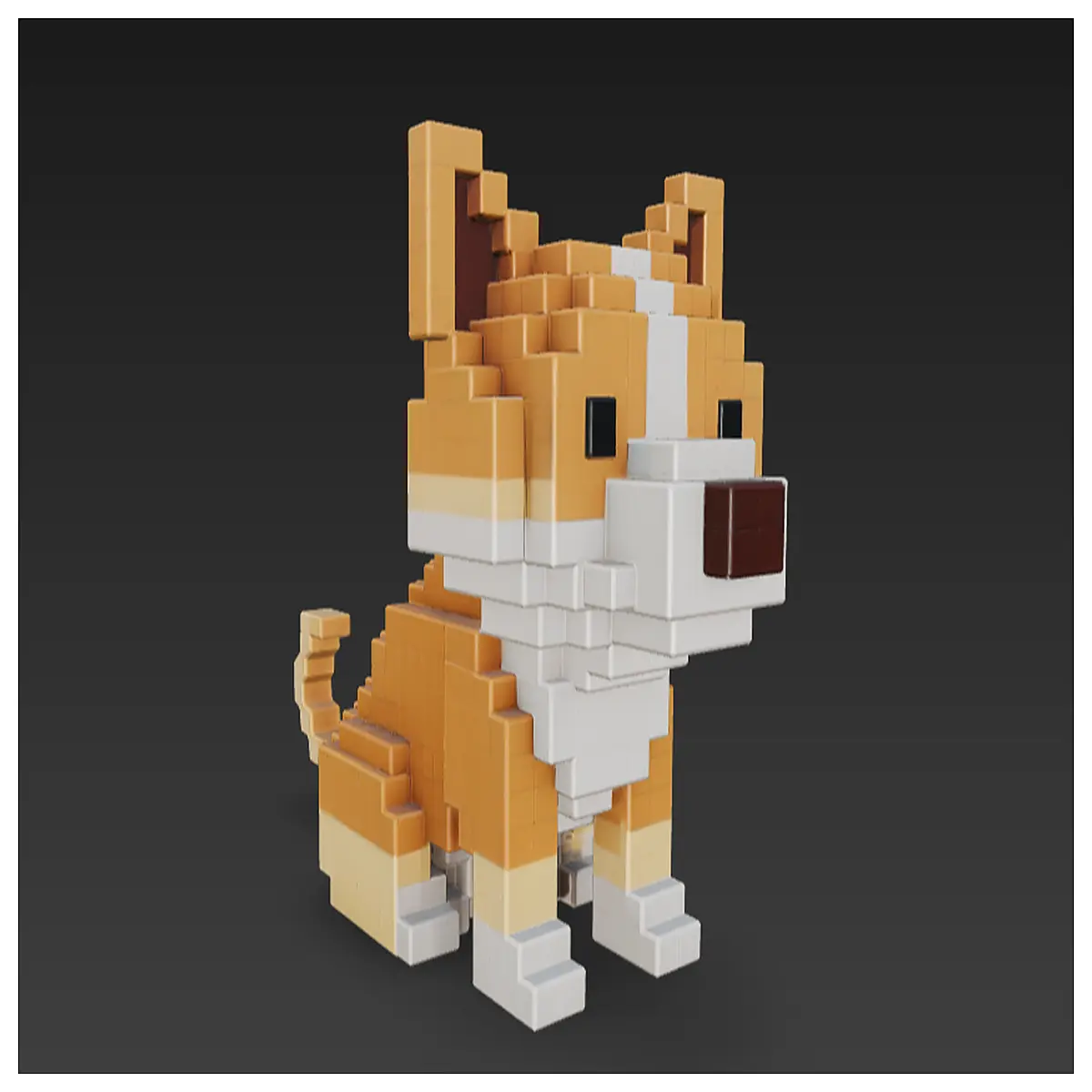 pixel dog keychain retro video game charm for bag cute anime aesthetic gift