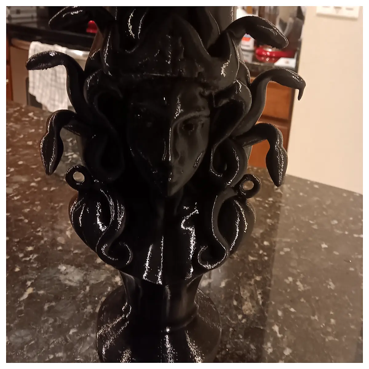 medusa head vase home decor gorgon statue centerpiece for living room resin sculpture gift dark academia aesthetic table decoration