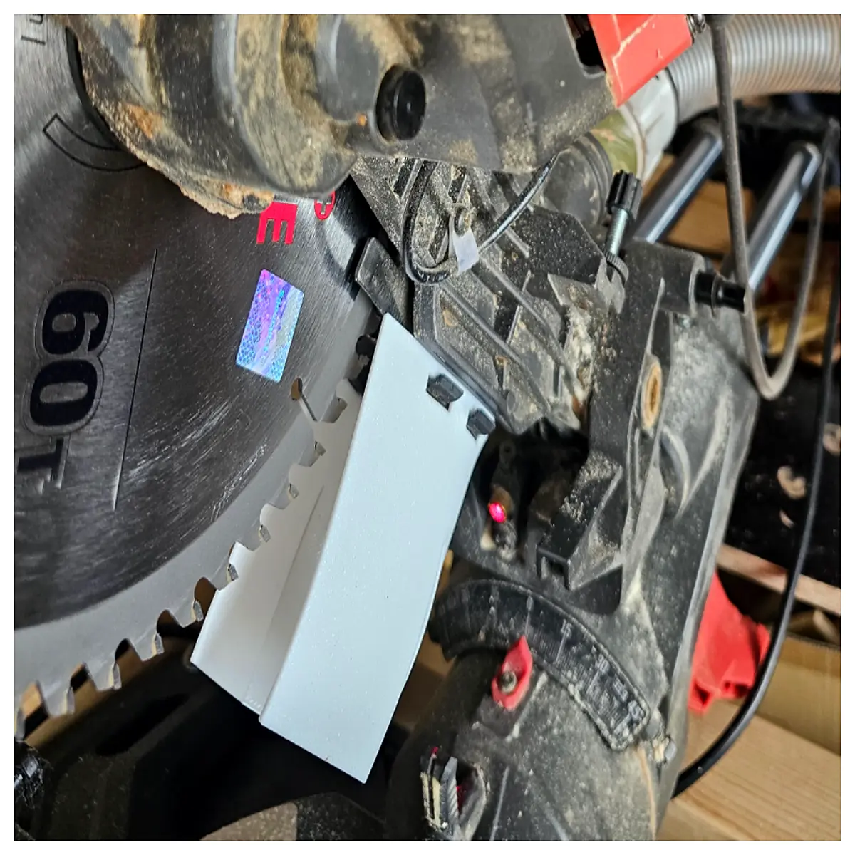 skilsaw collection bag adapter for chop saw woodworking cleanup system