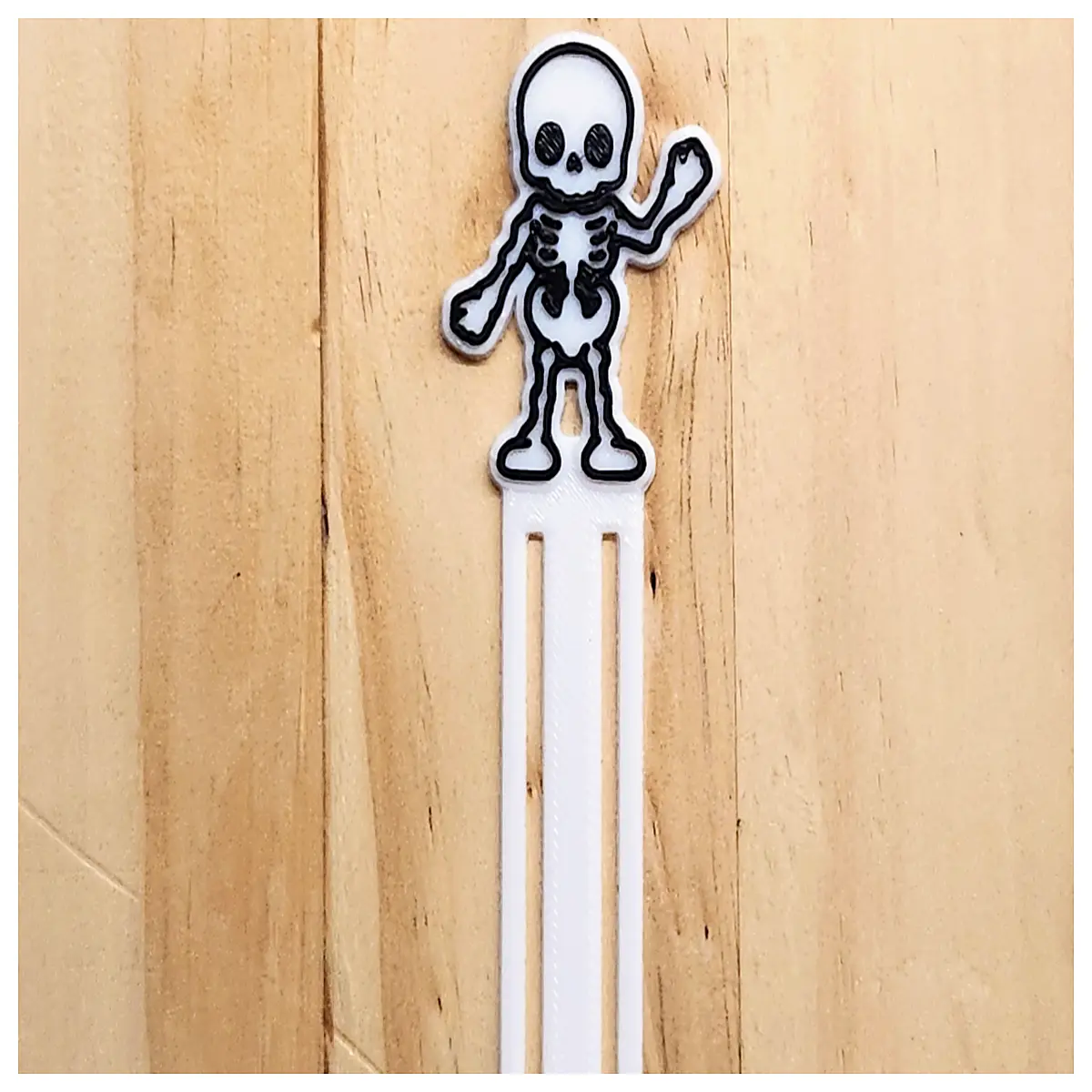 cute kawaii skull bookmark for reading gothic aesthetic stationery gift metal bone page marker