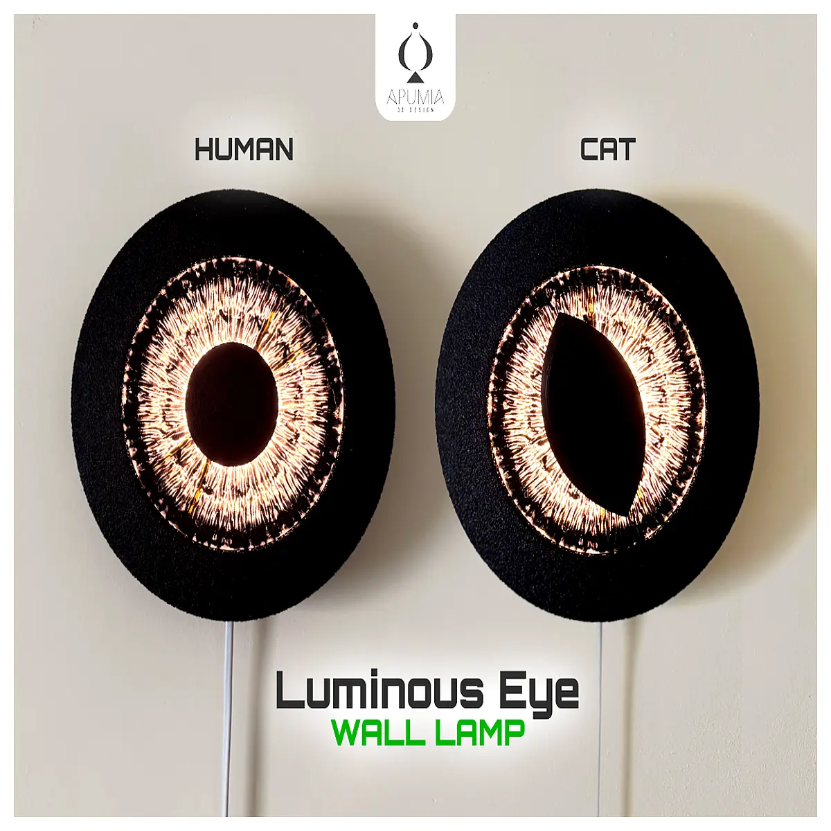 glowing eye wall sconce horror decor spooky for bedroom hallway party atmosphere