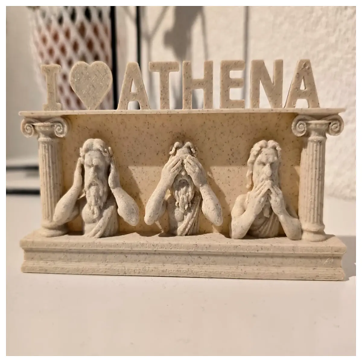 greek style wall art decor three wise monkeys see no evil hear no evil speak no evil canvas print for living room bedroom