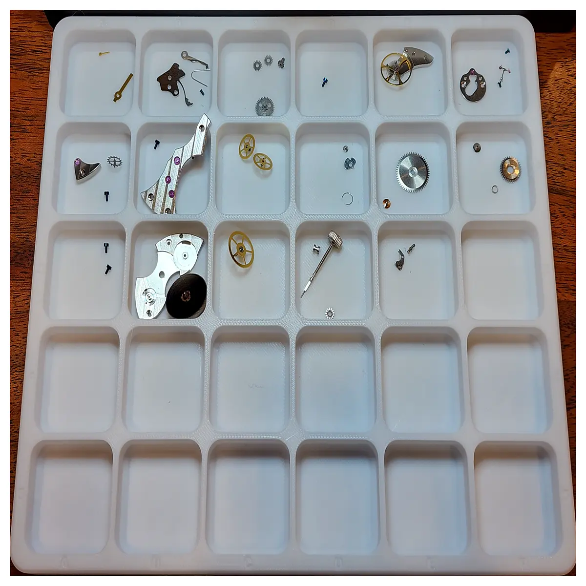 watch repair parts tray organizer magnetic watchmaker tools case storage box for small screws springs watches
