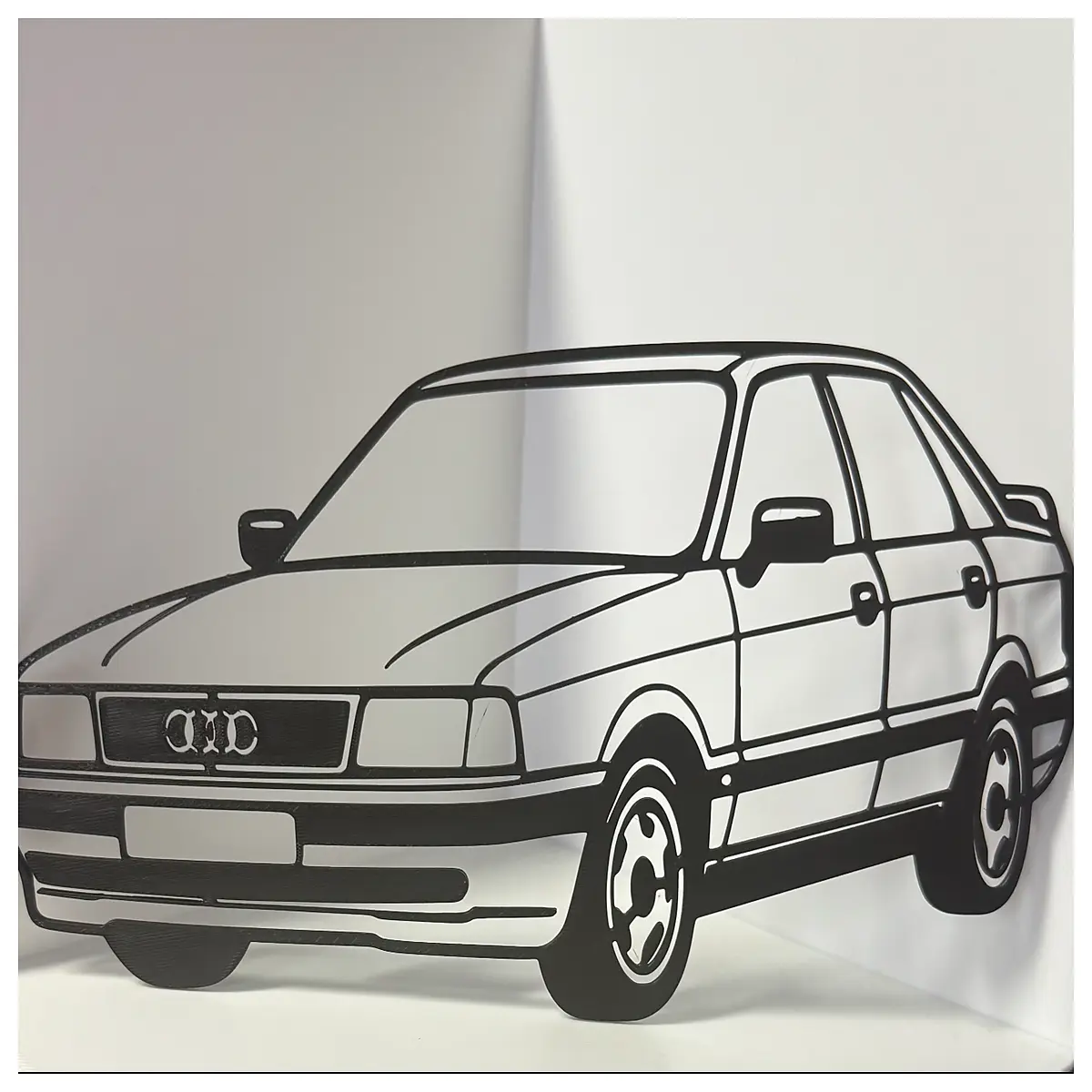 80 b3 silhouette decal sticker car window art retro vintage