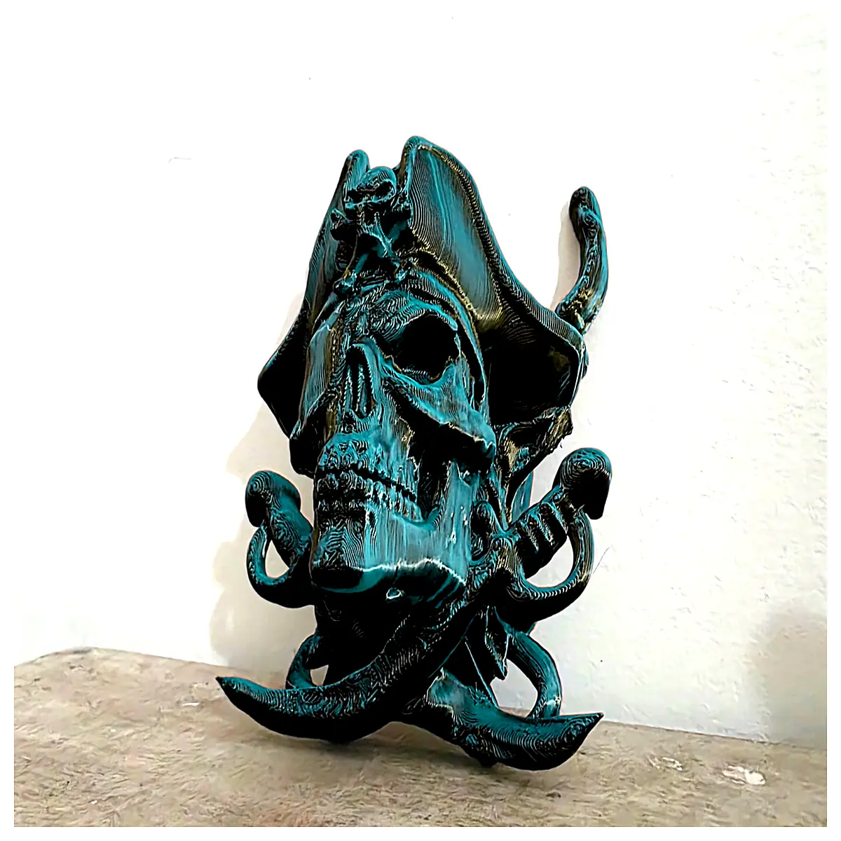 pirate skull wall decor gothic home decoration metal hanging art for bar man cave