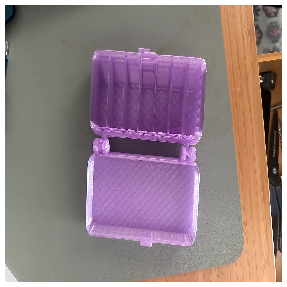 translucent pill organizer weekly medication box with large compartments for vitamins and supplements travel friendly