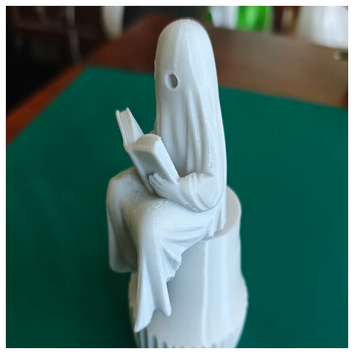 halloween ghost reading book decor for living room tv office desk spooky home accessories