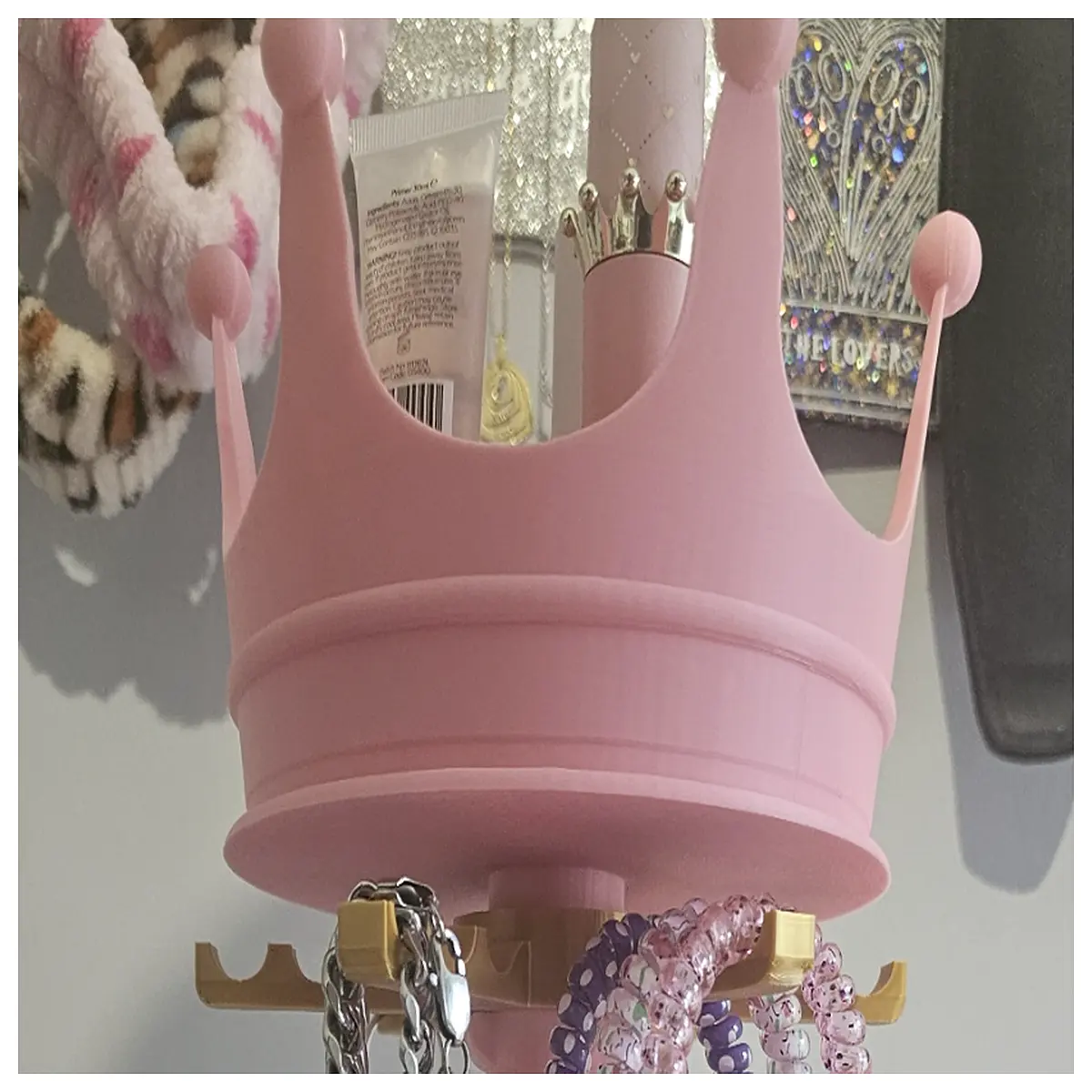 rotating makeup organizer for lip gloss and cosmetics 360 degree spin jewelry desktop storage box