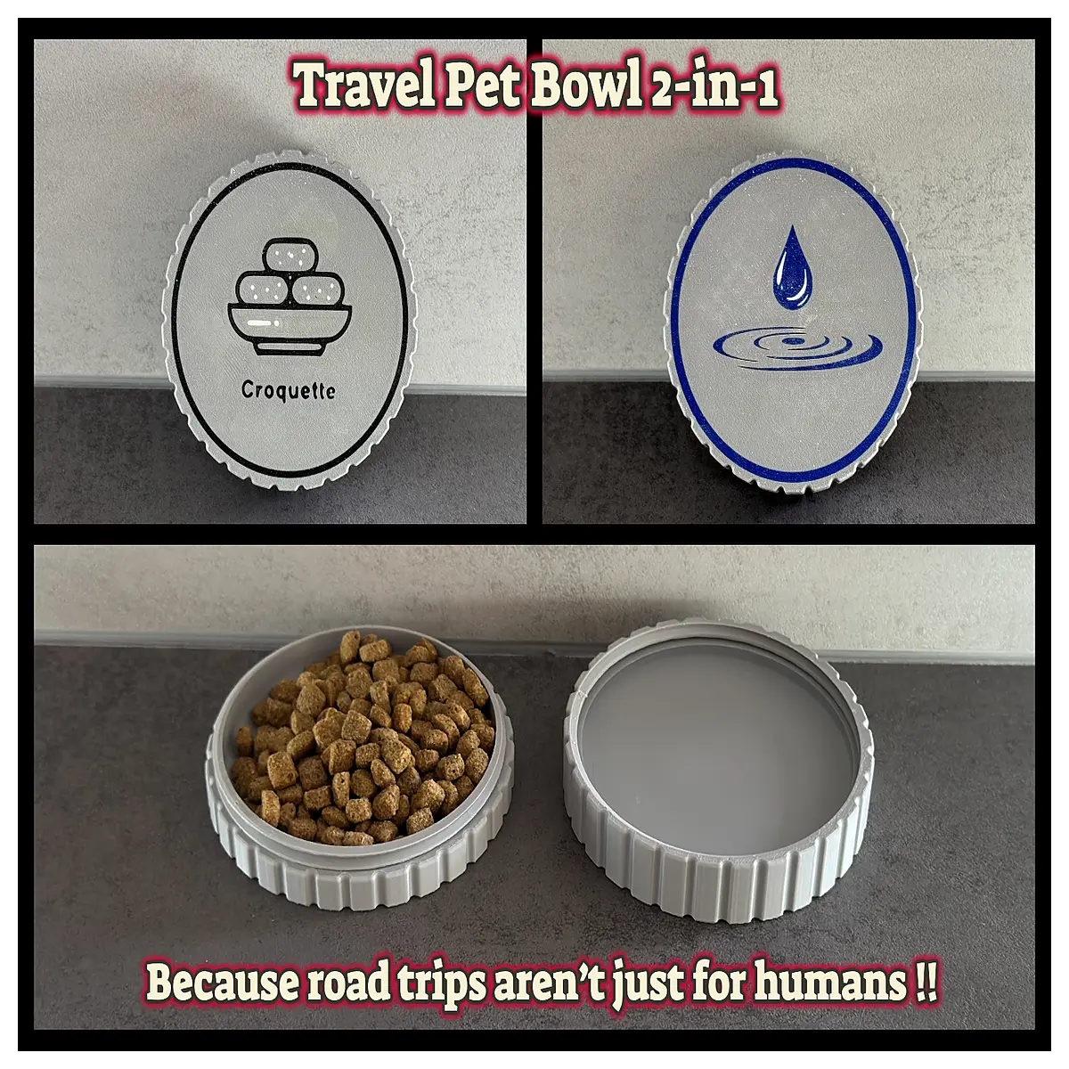 foldable dog bowl travel portable silicone collapsible pet water dish for hiking camping walking