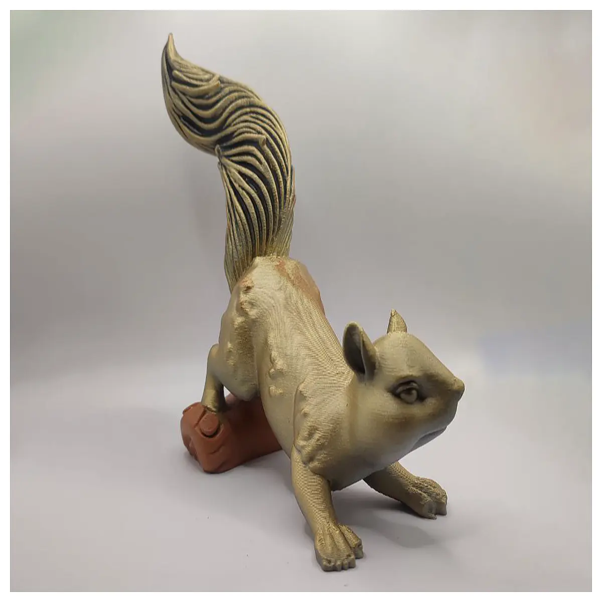 cute squirrel figurine for home decor woodland animal statue shelf ornament garden patio resin squirrel decoration