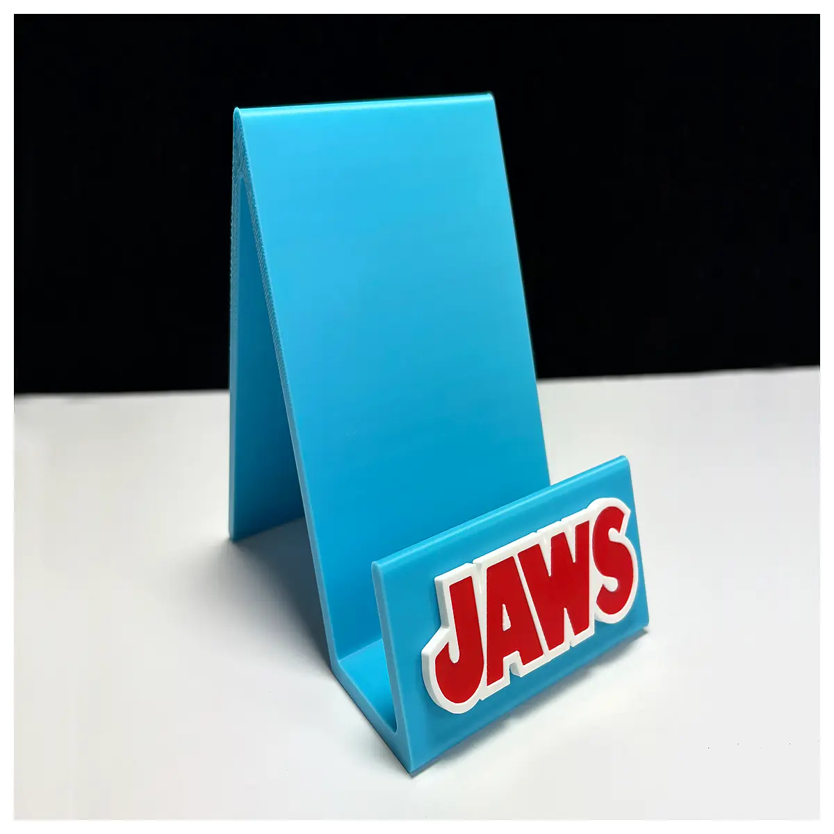 white shark vhs dvd shelf organizer retro movie collection for home decor