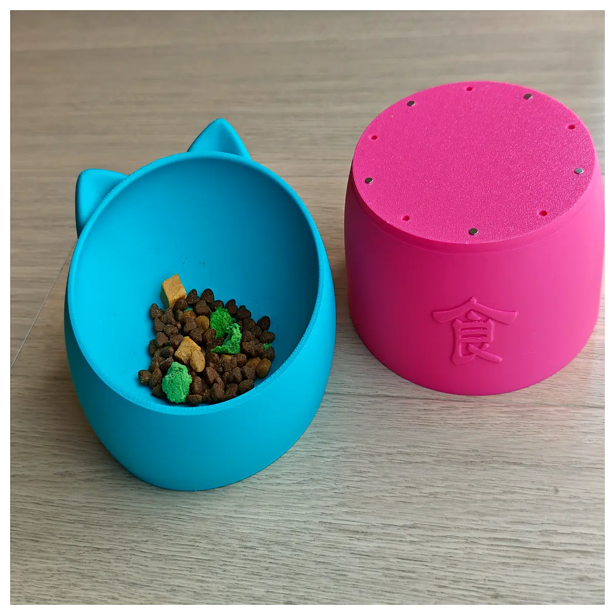 elevated cat food bowl with separate water dispenser stainless steel slow feeder for large dogs and cats non slip anti tip design