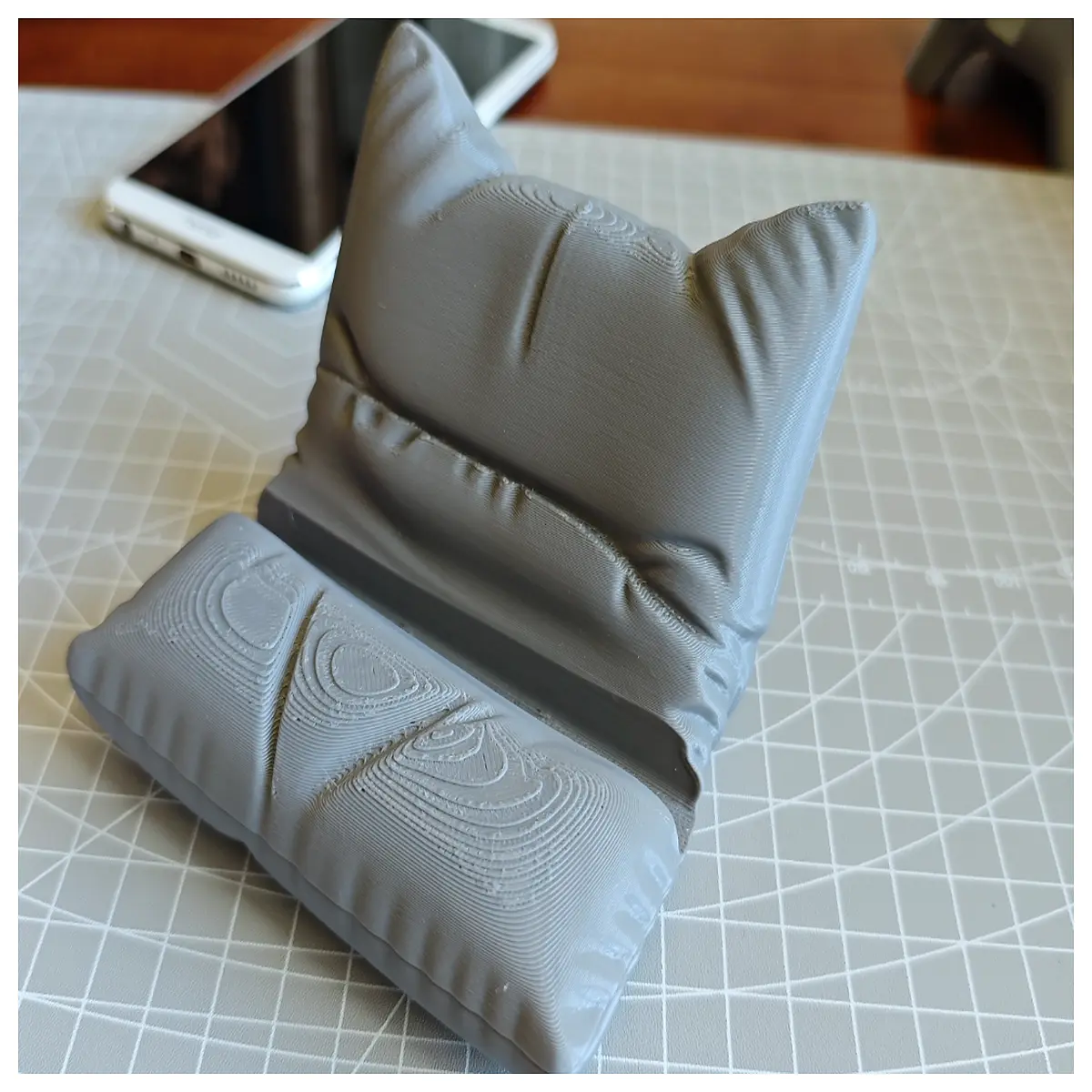 cute sofa shaped pillow phone holder for bed watching videos desk organizer lazy gadget home decor