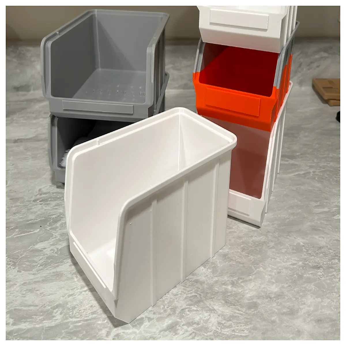 collapsible storage bins with lids stackable plastic organizers for closet garage duty folding boxes no support needed