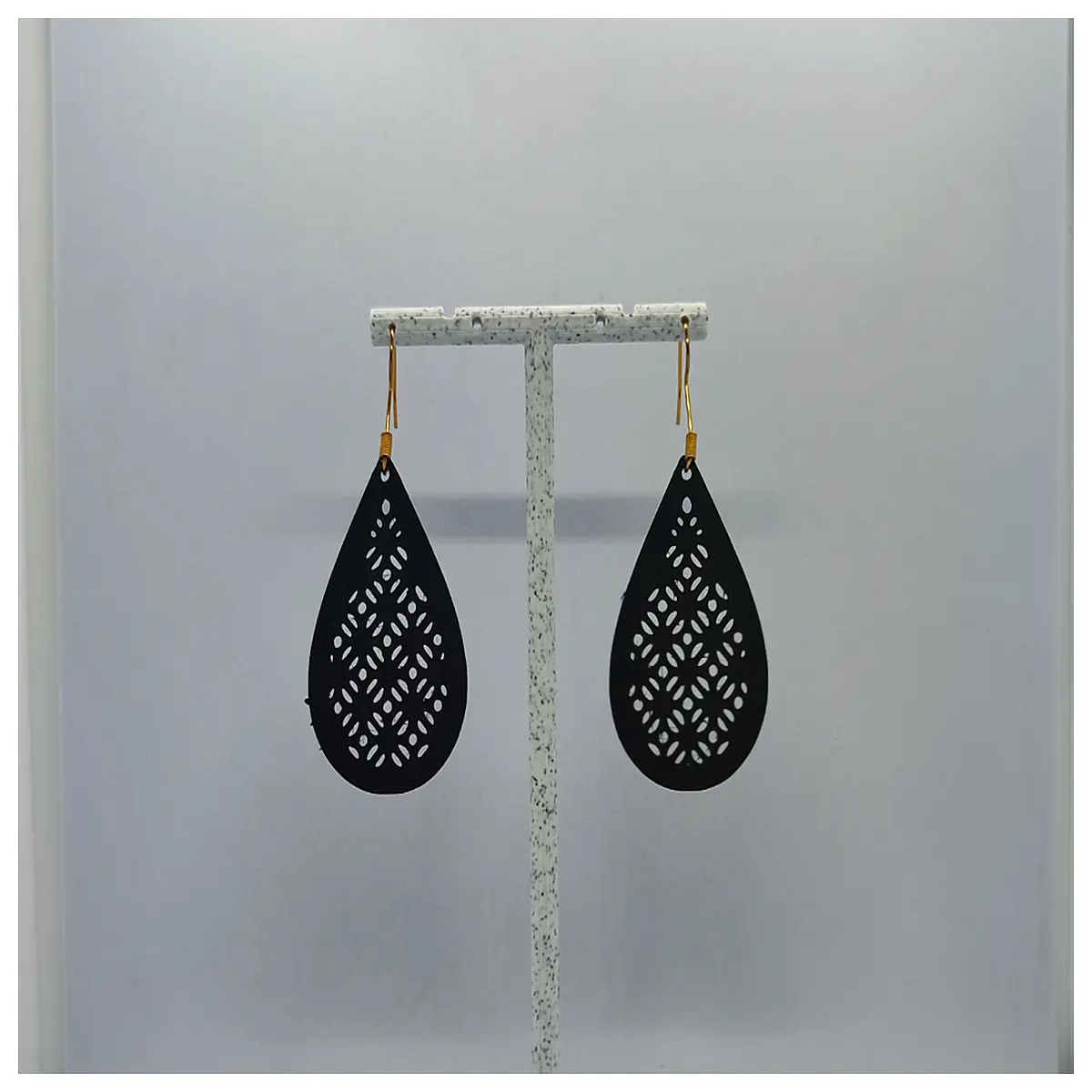 elegant lace teardrop earrings for women delicate floral drop dangle jewelry boho chic bridal wedding party accessories lightweight necklace